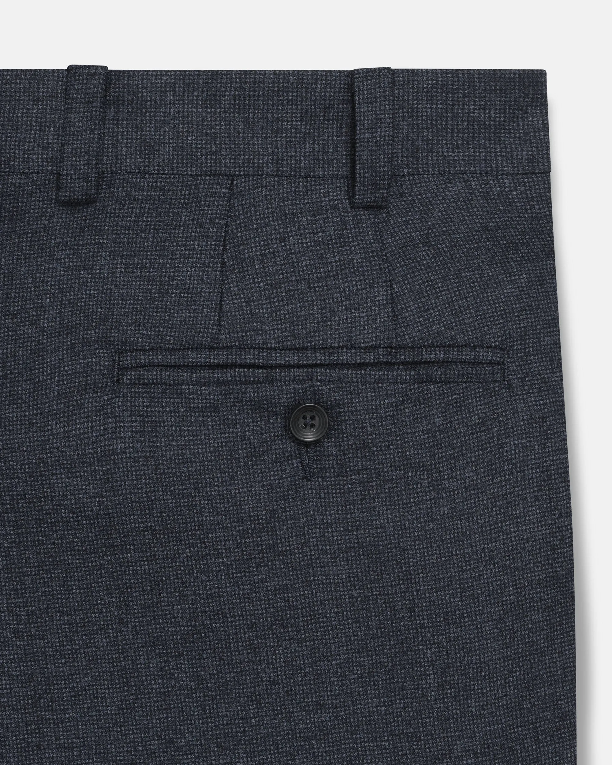 Made-in-Canada Blue Ticweave Wool Trouser sold by J. Press product image thumbnail 3