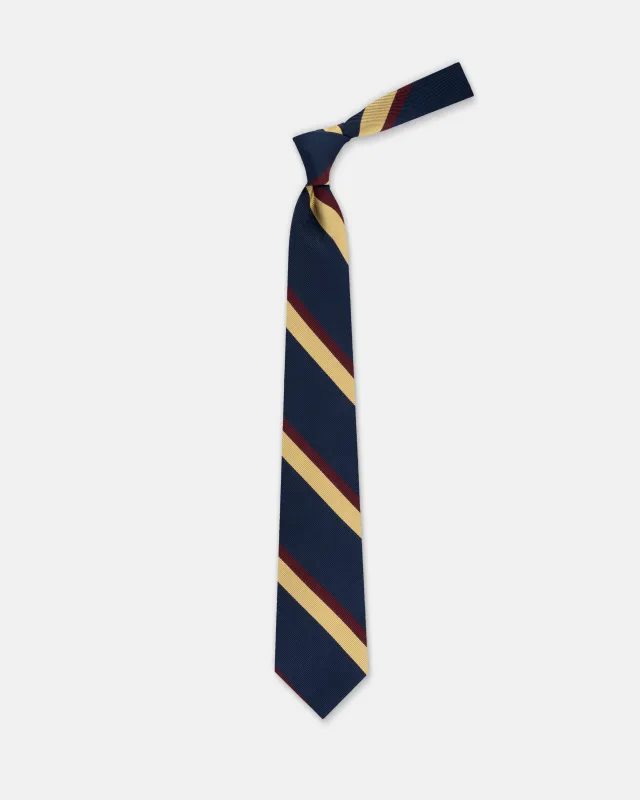Made-in-England Oxford Old Merchant Taylors Repp Tie sold by J. Press