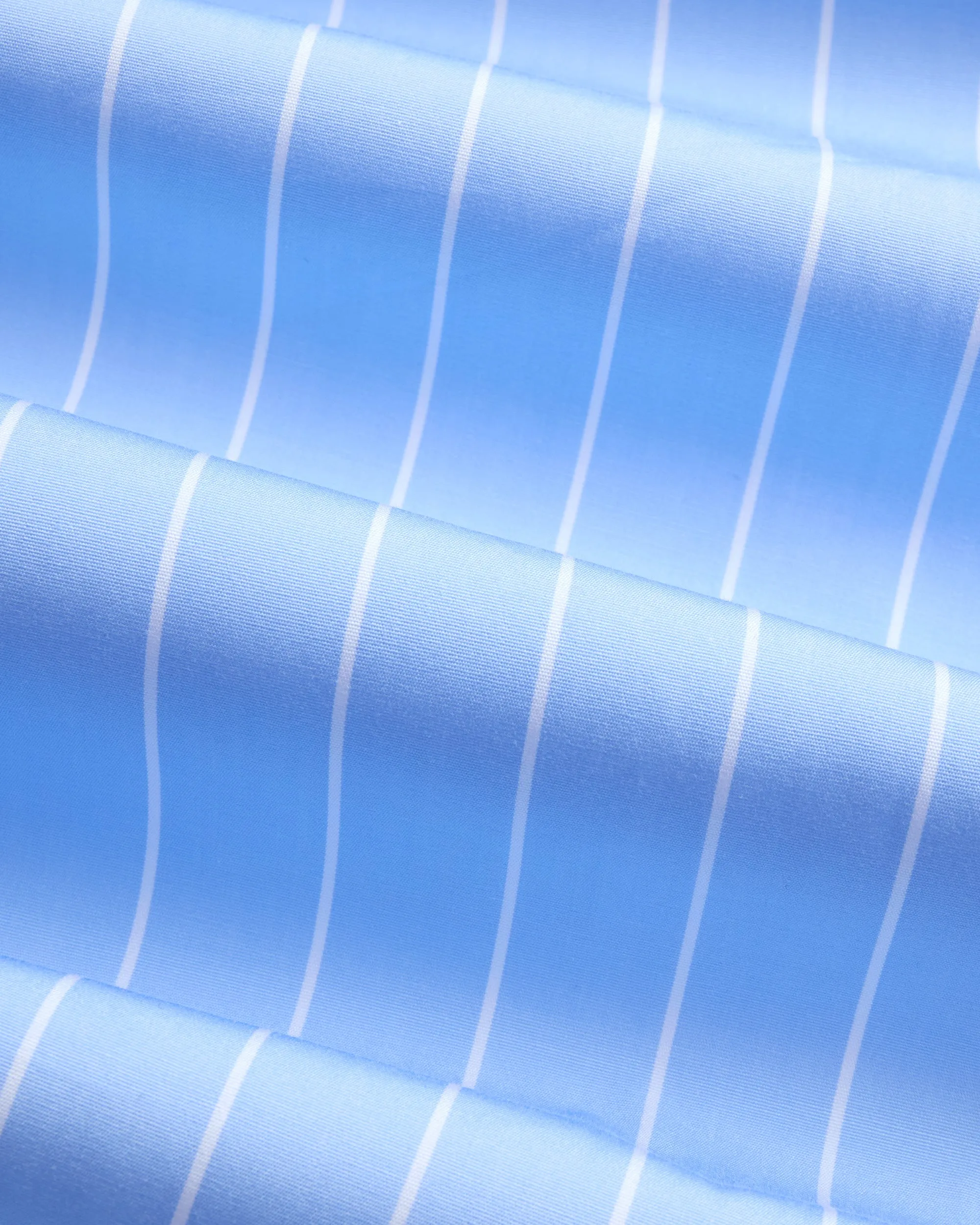 Made-in-USA Thomas Mason Blue & White Stripe Spread Collar French Cuff Dress Shirt - Classic Fit sold by J. Press product image thumbnail 5