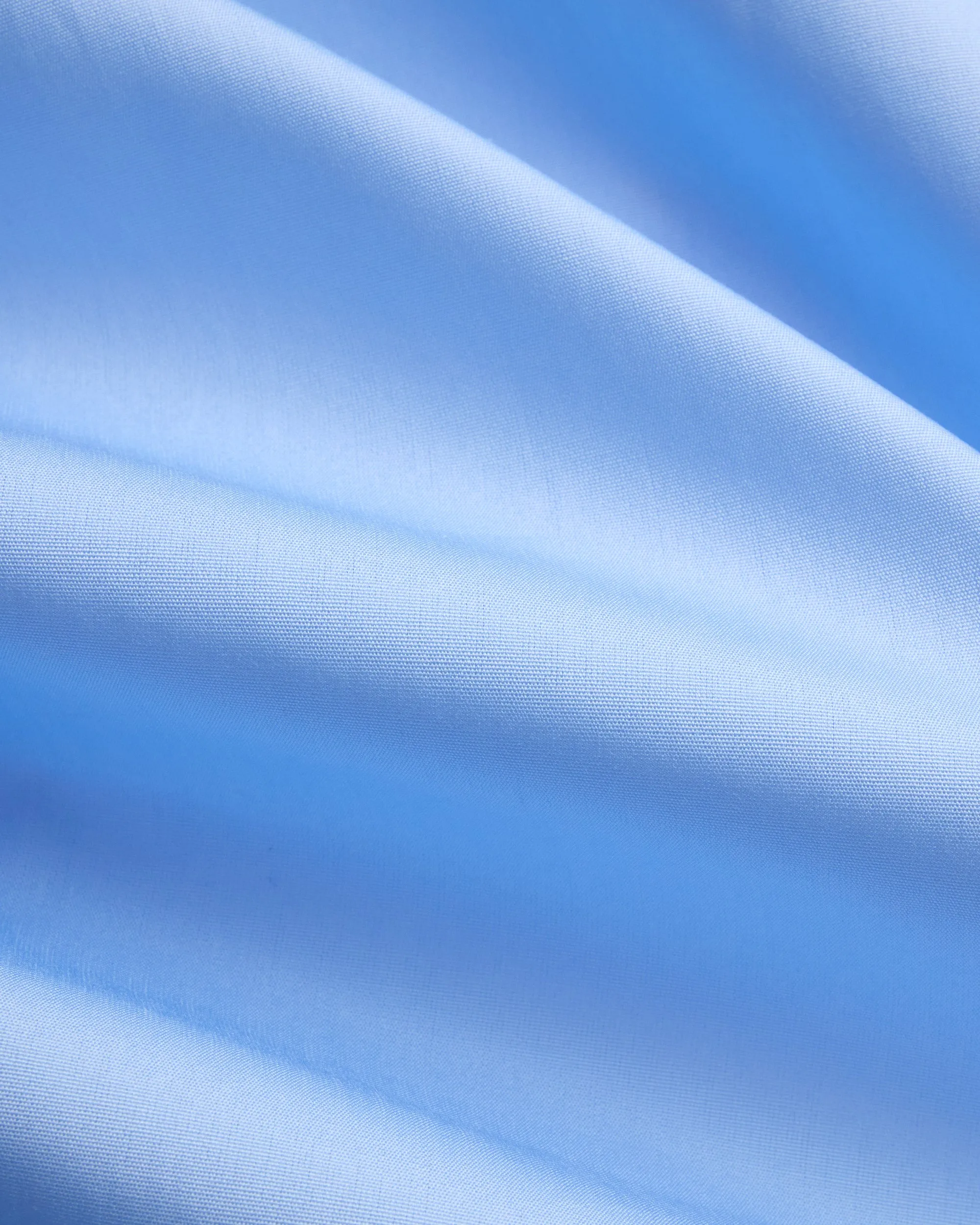 Made-in-USA Thomas Mason Solid Blue Spread Collar Dress Shirt - Classic Fit sold by J. Press product image thumbnail 3