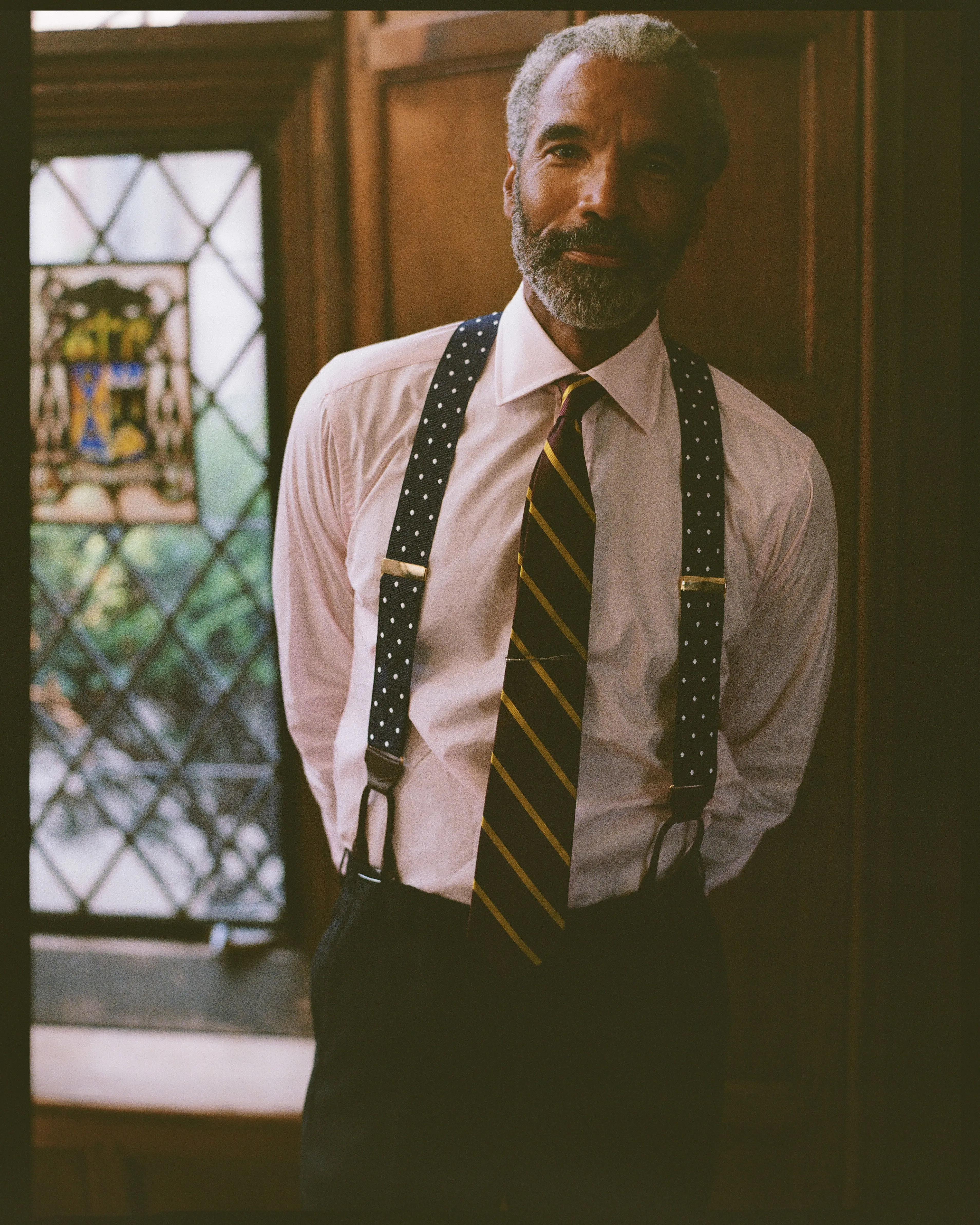 Made-in-USA Thomas Mason Solid Pink Spread Collar Dress Shirt - Classic Fit sold by J. Press product image thumbnail 4