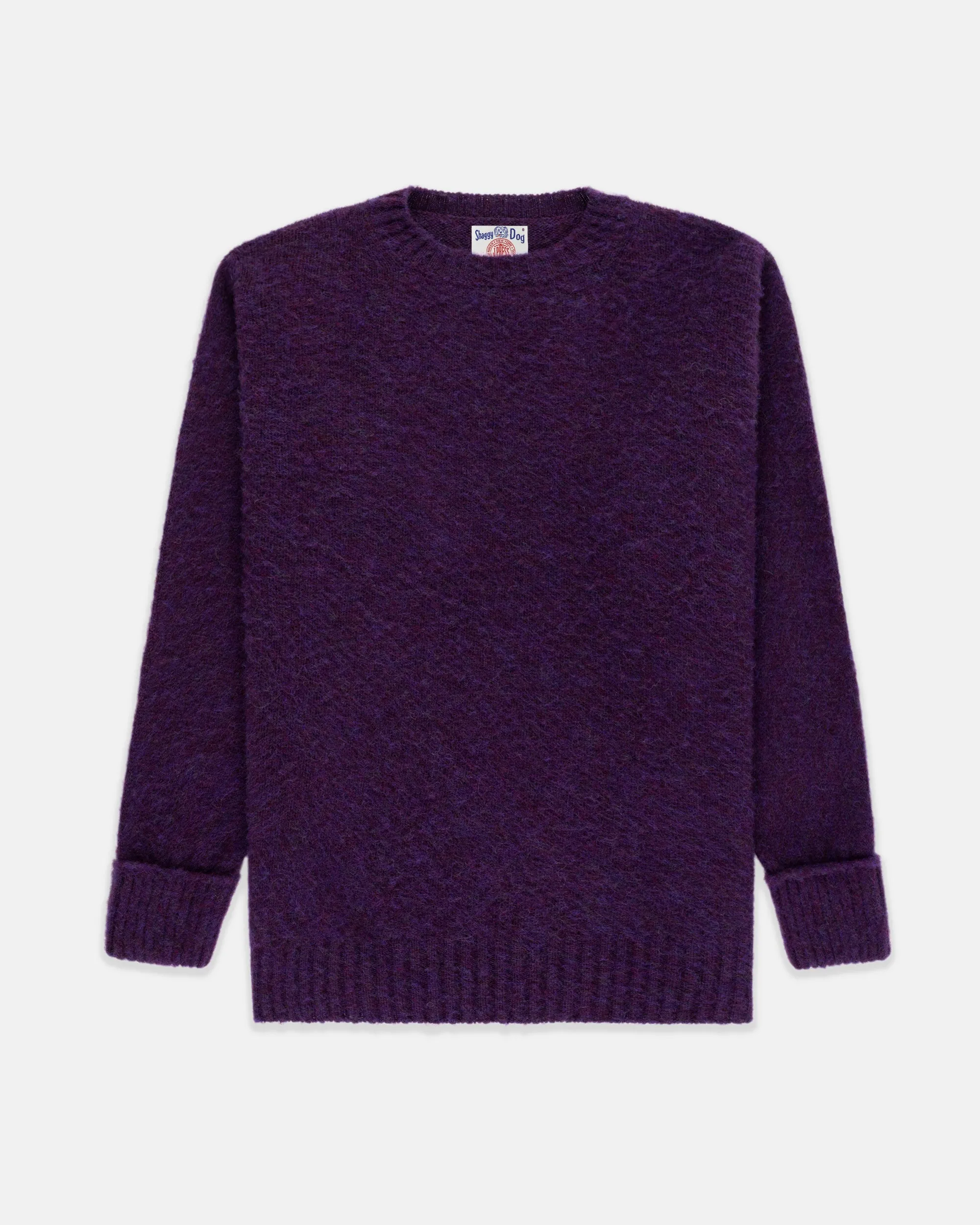 Made-in-Scotland Purple Shaggy Dog Sweater - Classic Fit sold by J. Press product image thumbnail 2