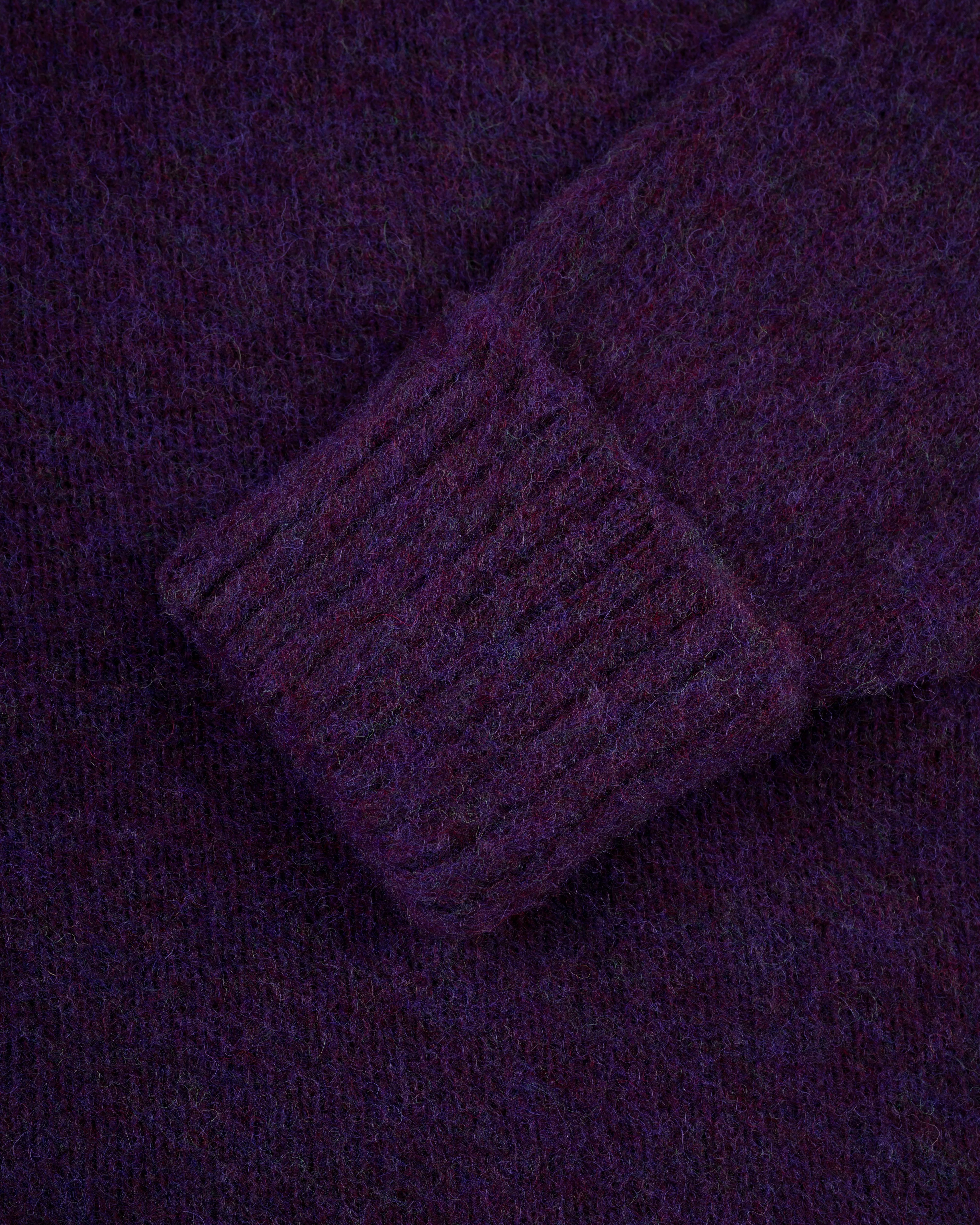 Made-in-Scotland Purple Shaggy Dog Sweater - Classic Fit sold by J. Press product image thumbnail 5