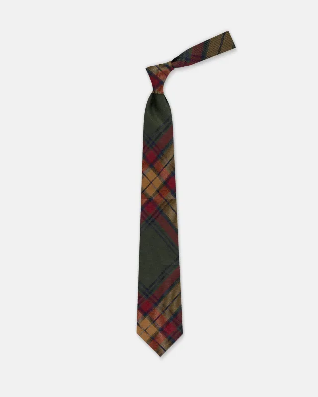 Made-in-England Brunswick Modern Tartan Wool Tie made by J. Press