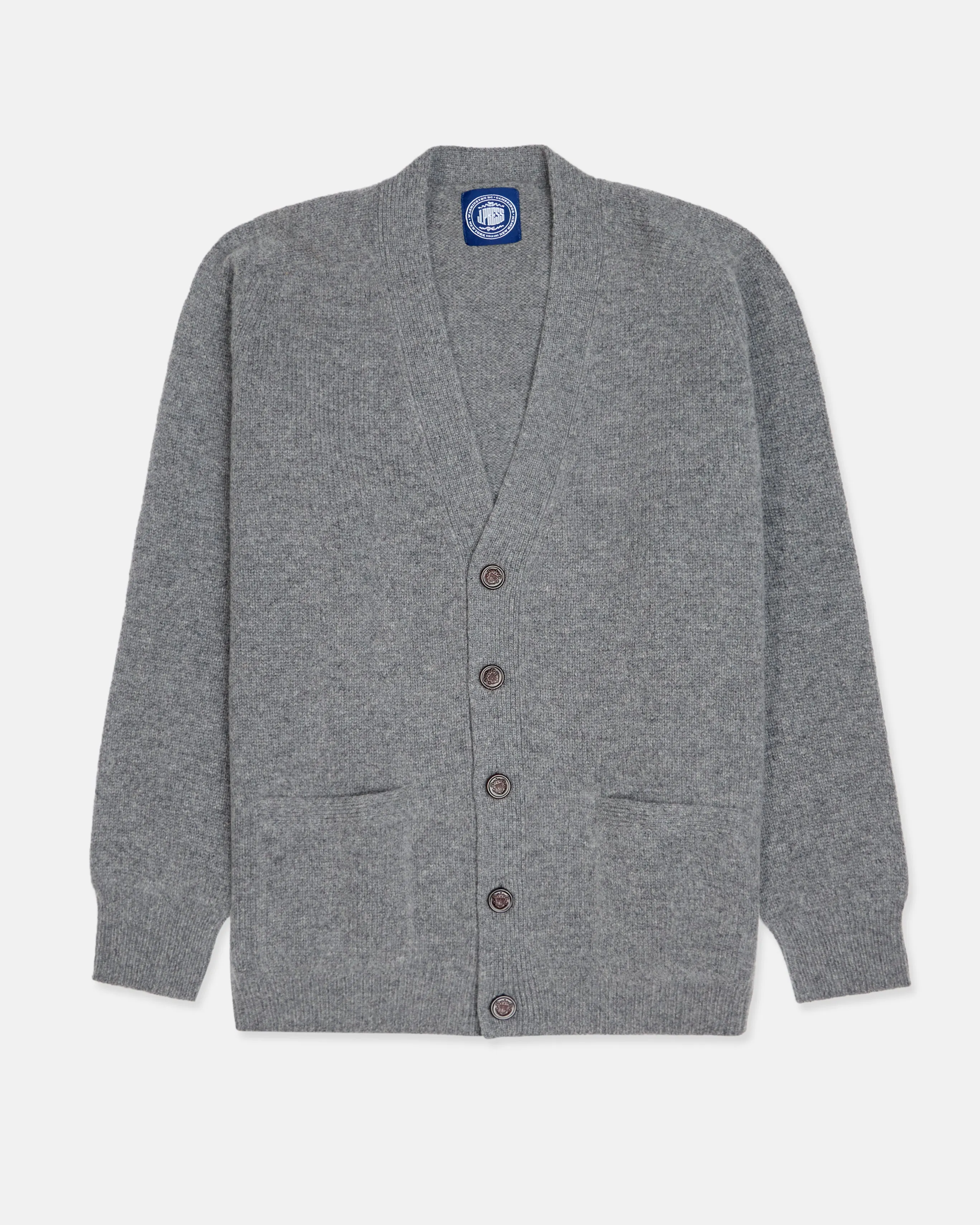 Charcoal Lambswool Cardigan Sweater sold by J. Press product image thumbnail 2