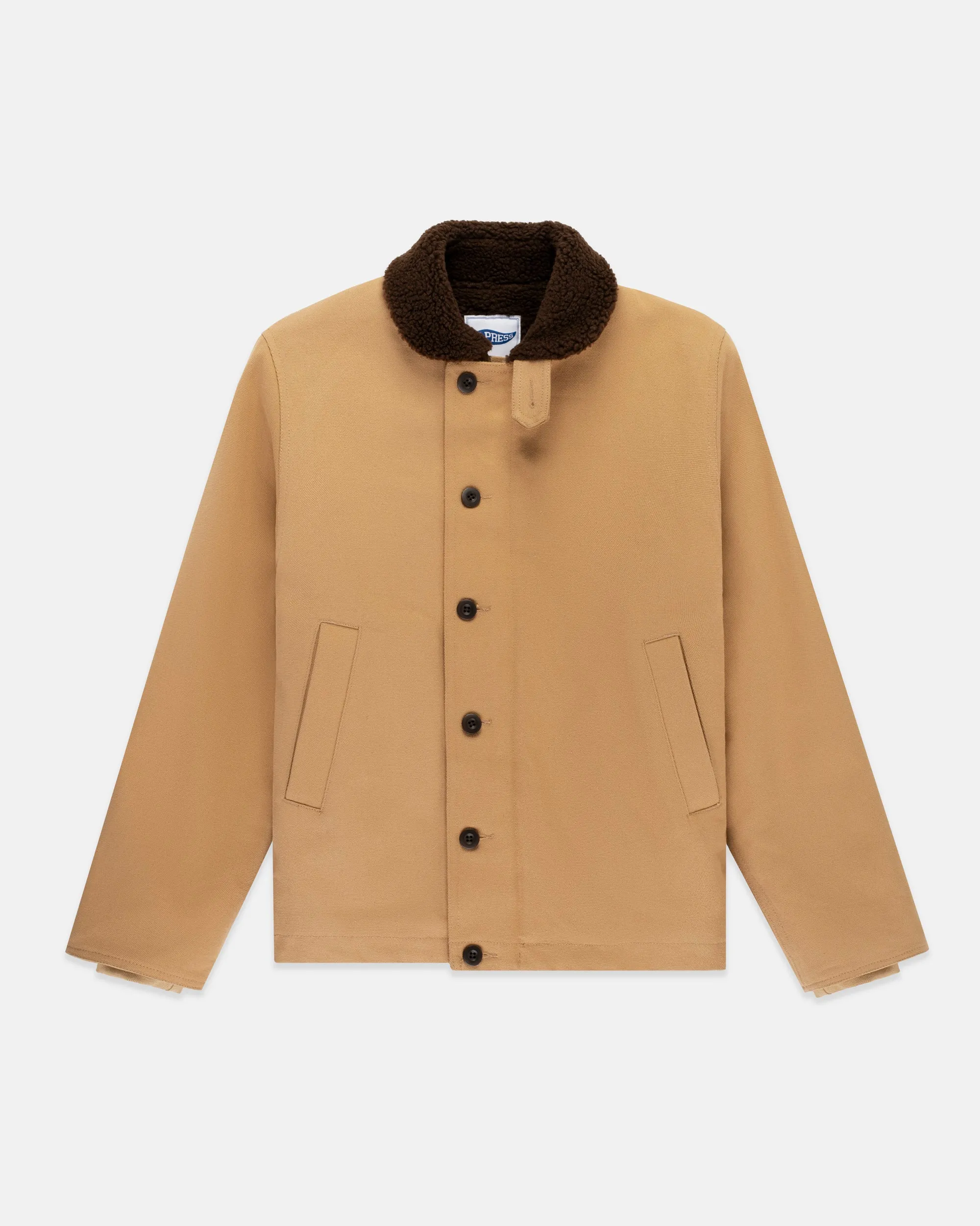 Khaki Fleece-lined Canvas Deck Jacket sold by J. Press