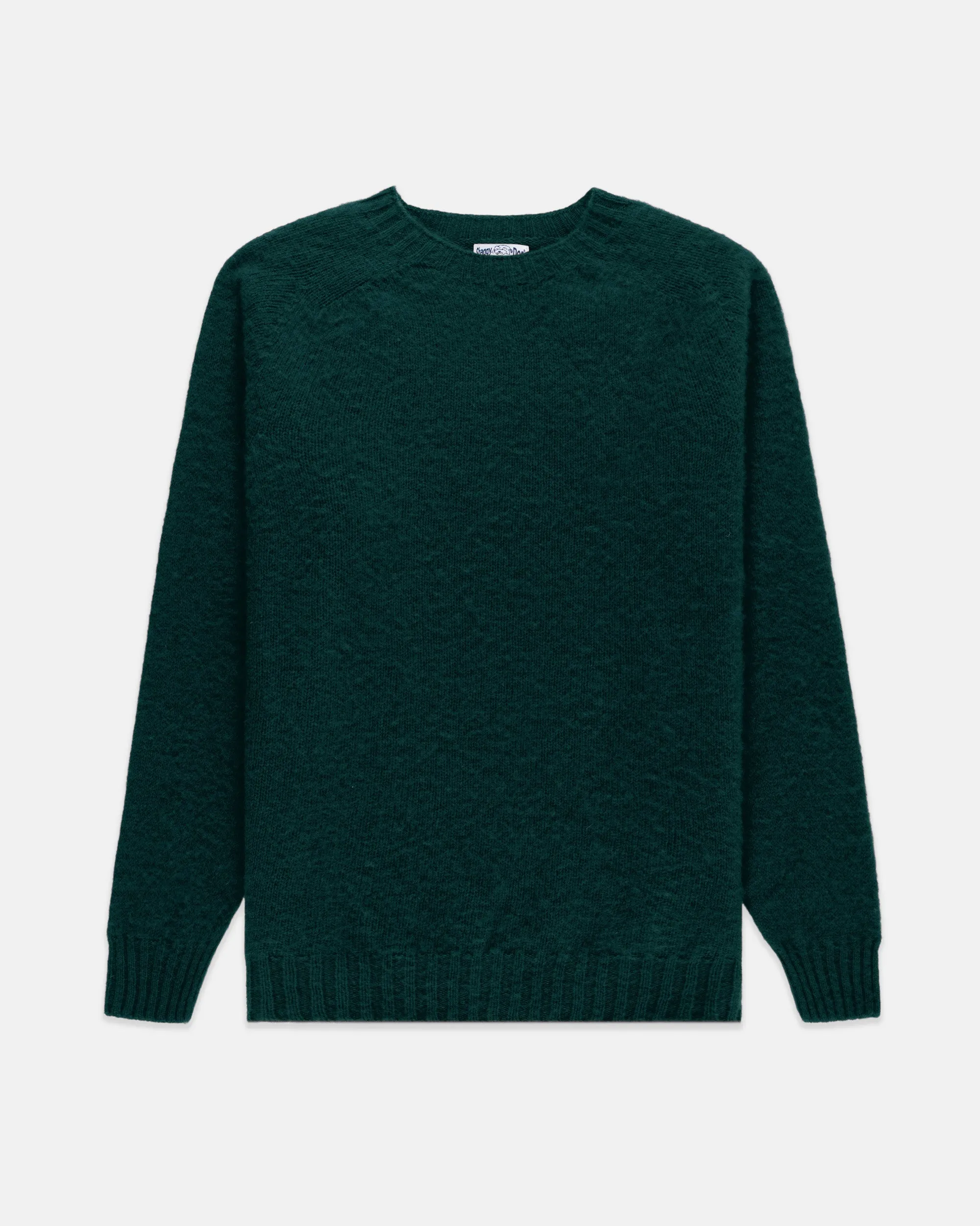 Made-in-Scotland Forest Green Shaggy Dog Sweater - Trim Fit sold by J. Press product image thumbnail 2