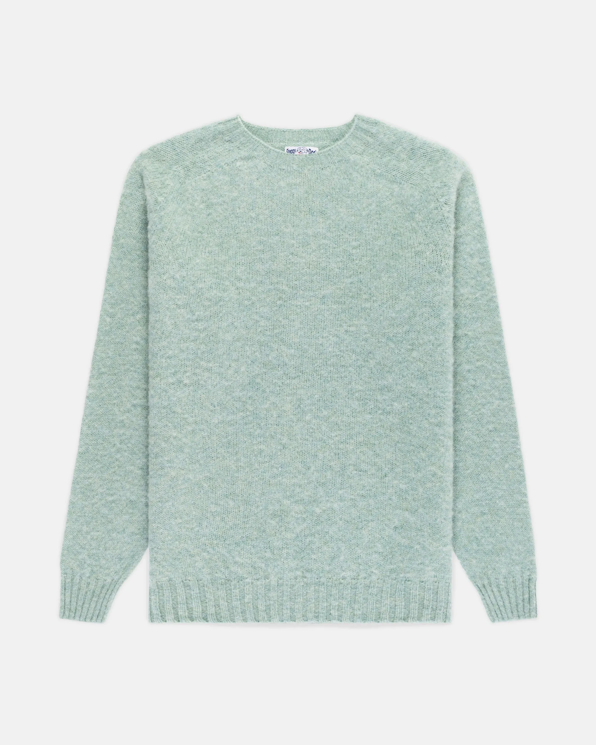 Made-in-Scotland Pale Blue Shaggy Dog Sweater - Trim Fit sold by J. Press product image thumbnail 2