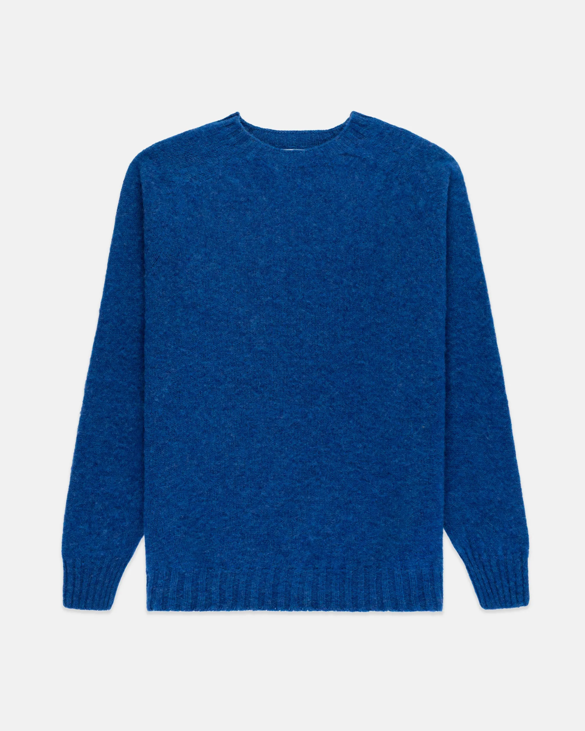 Made-in-Scotland Medium Blue Shaggy Dog Sweater - Trim Fit sold by J. Press product image thumbnail 2