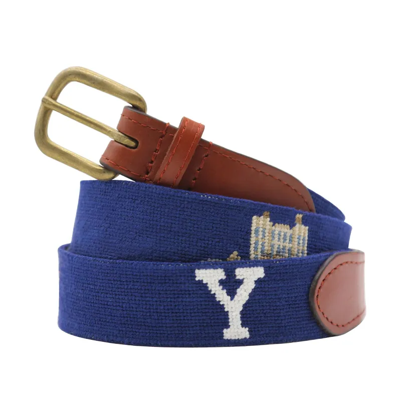 Yale Life Needlepoint Belt sold by J. Press