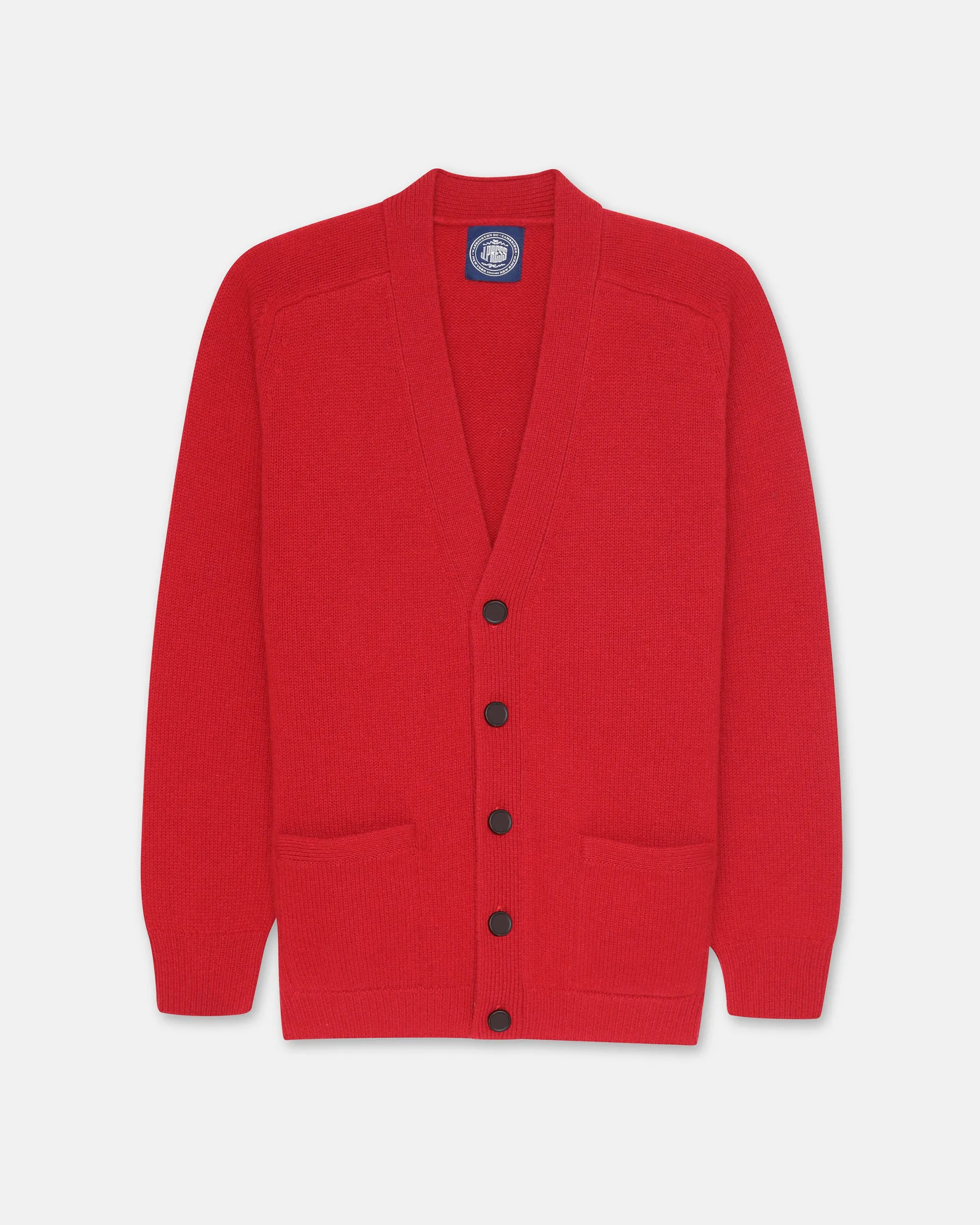 Red Lambswool Cardigan Sweater sold by J. Press product image thumbnail 3