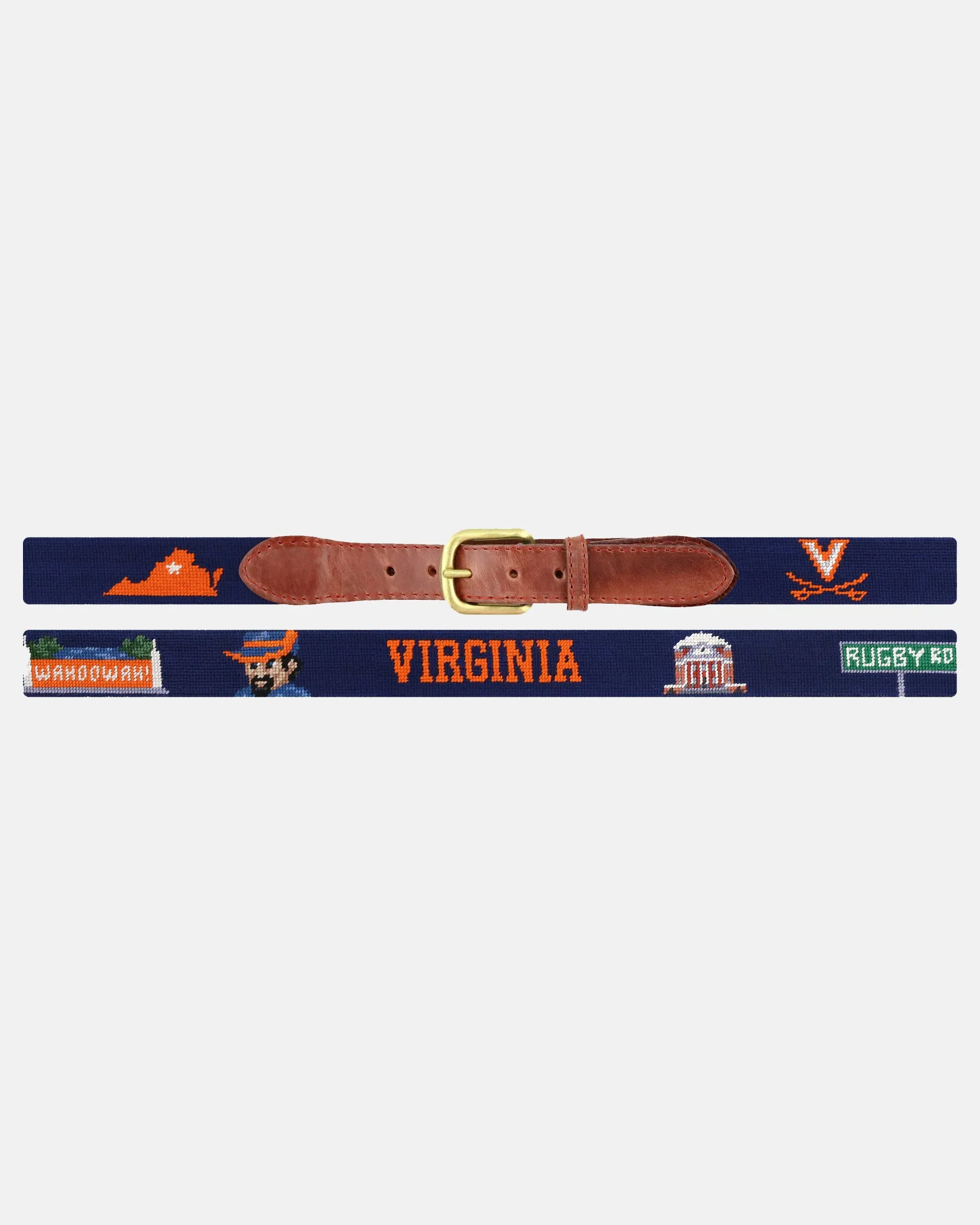 UVA Life Needlepoint Belt sold by J. Press product image thumbnail 2