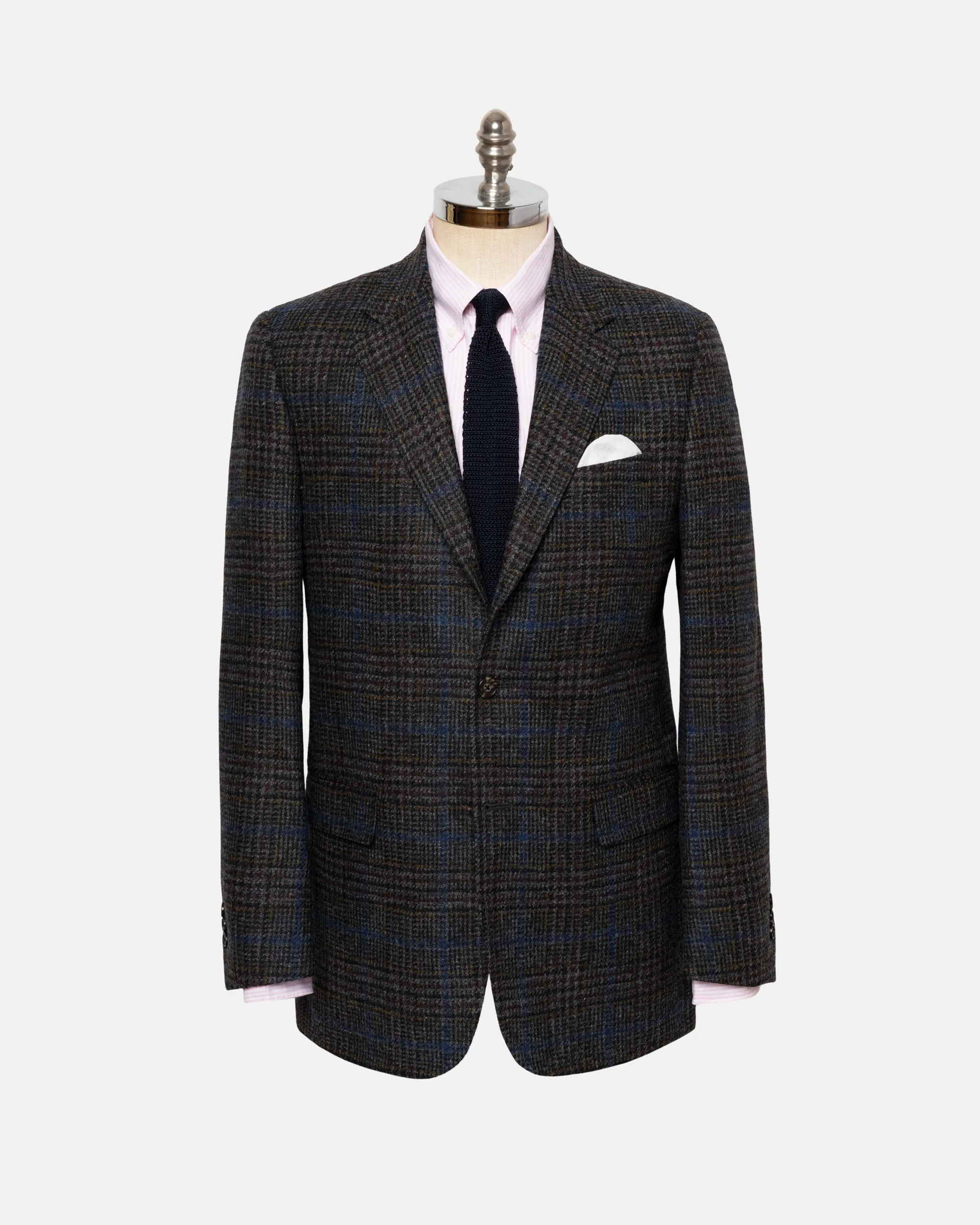 Made-in-Canada Grey Marl Plaid Sport Coat sold by J. Press