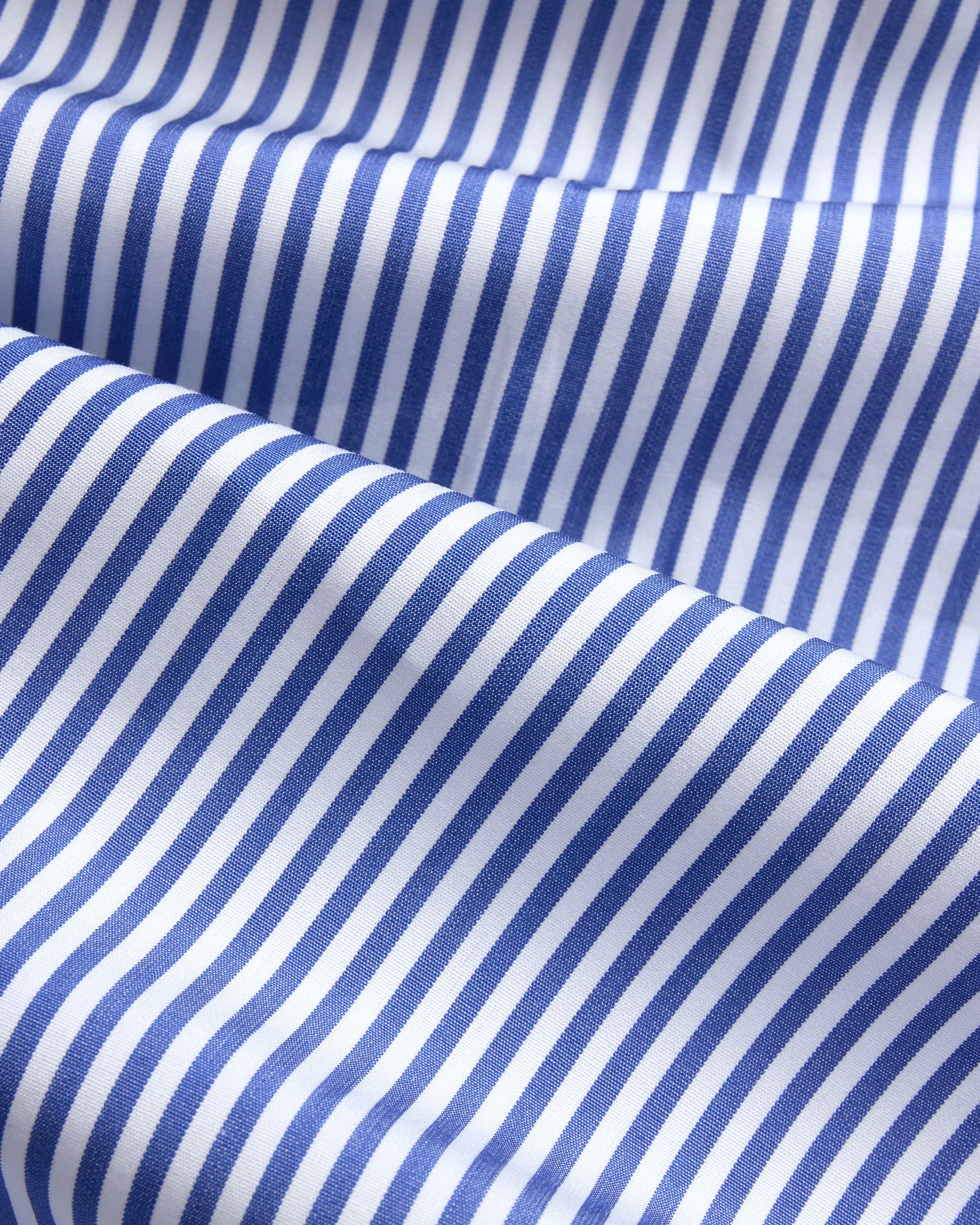 Made-in-USA Thomas Mason Navy Bengal Stripe Spread Collar Dress Shirt - Classic Fit sold by J. Press product image thumbnail 3