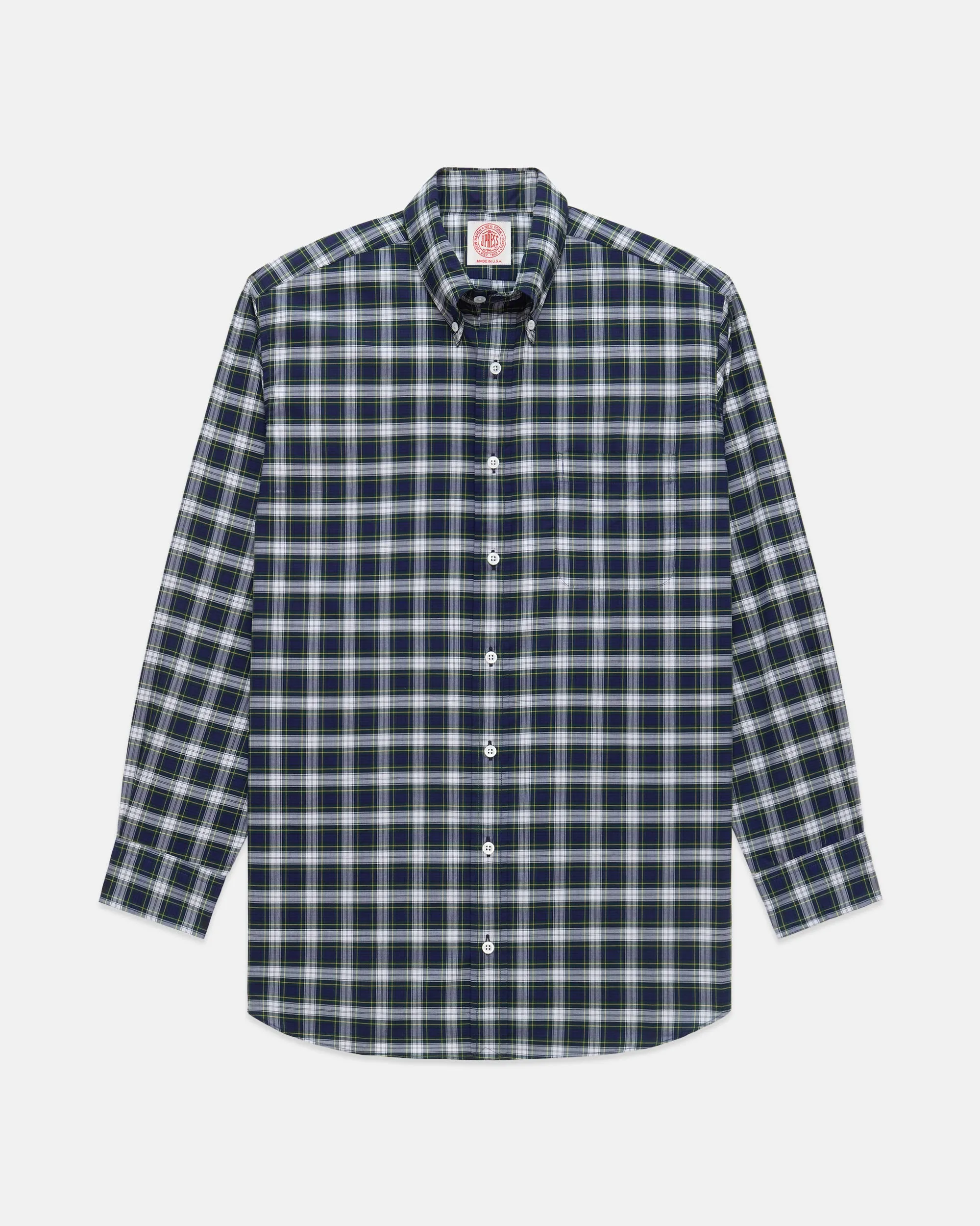 Made-in-USA Thomas Mason Dress Gordon Tartan Broadcloth Sport Shirt - Classic Fit sold by J. Press product image thumbnail 2