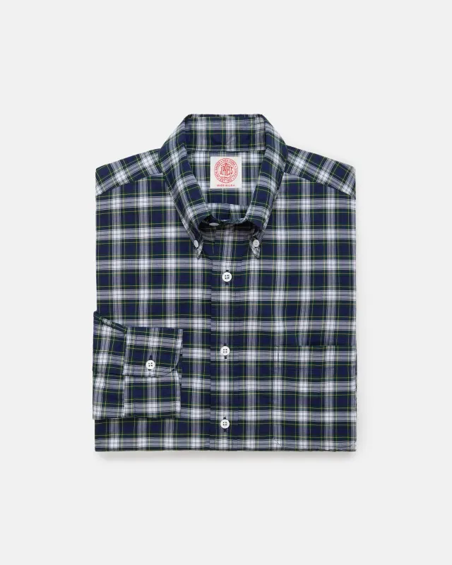 Made-in-USA Thomas Mason Dress Gordon Tartan Broadcloth Sport Shirt - Classic Fit sold by J. Press