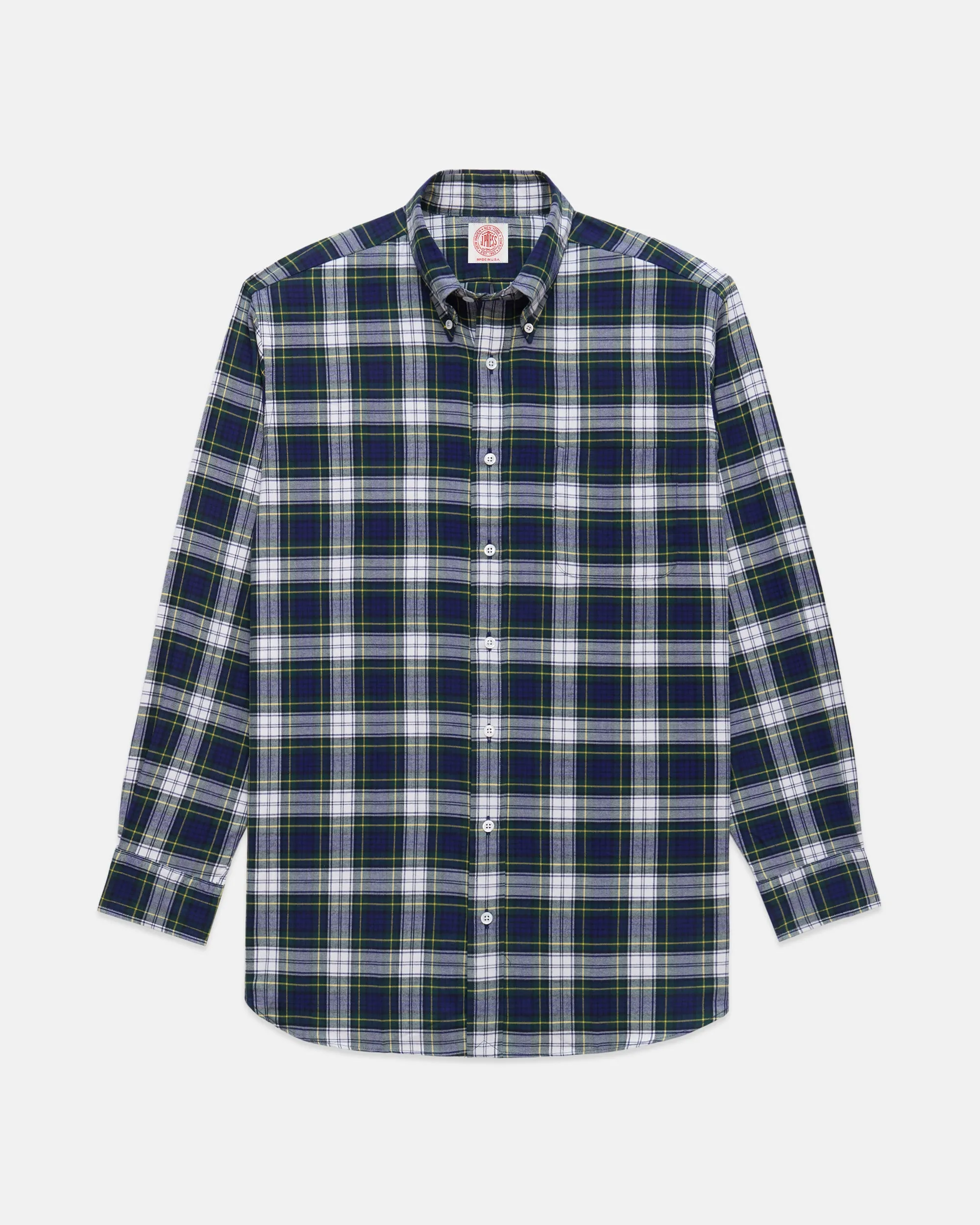 Made-in-USA Dress Gordon Tartan Flannel Sport Shirt - Classic Fit sold by J. Press product image thumbnail 2