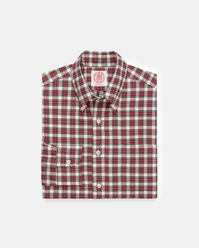 Made-in-USA Dress Stewart Tartan Flannel Sport Shirt - Classic Fit sold by J. Press