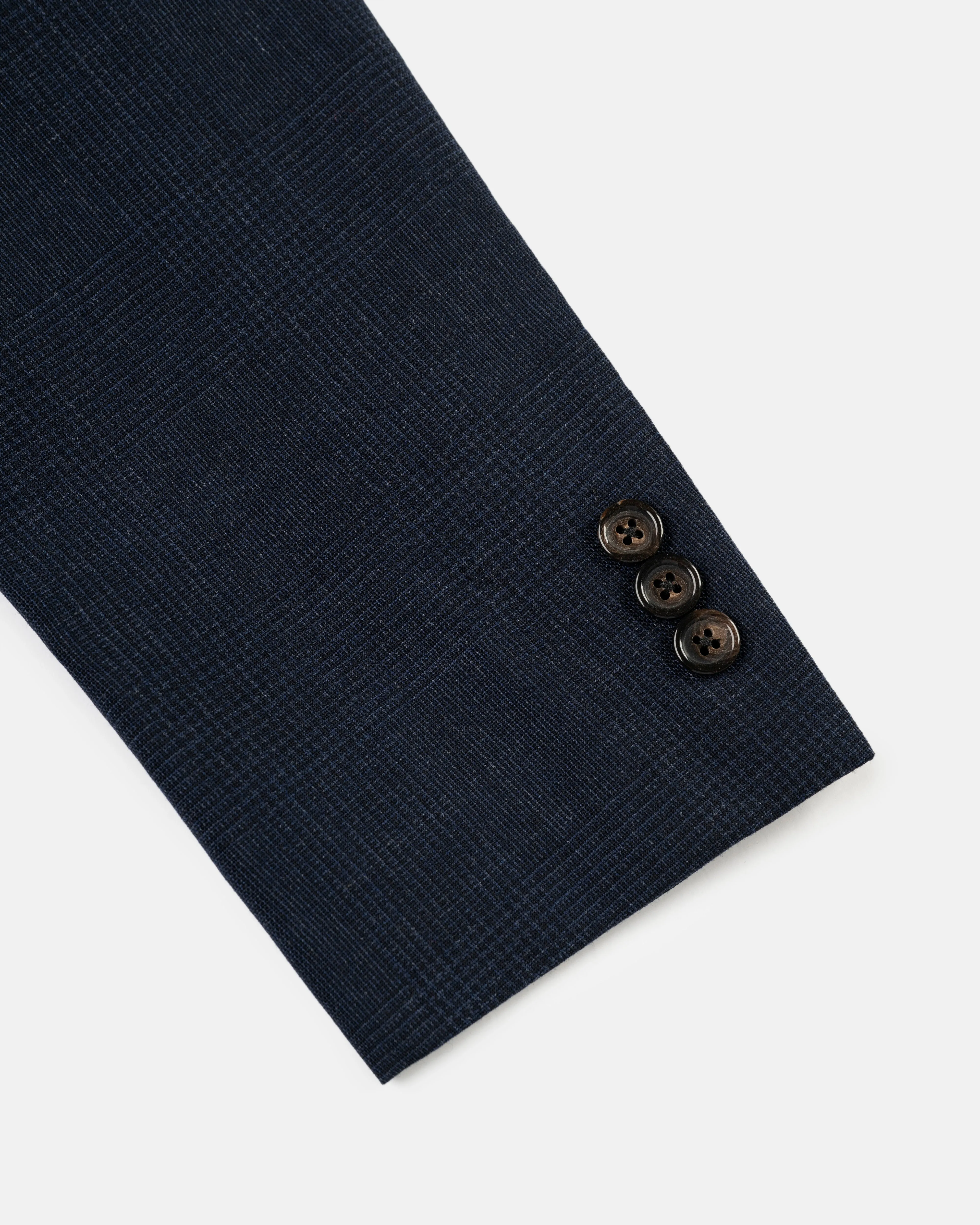 Made-in-USA Muted Navy Plaid Fox Air Suit sold by J. Press product image thumbnail 4