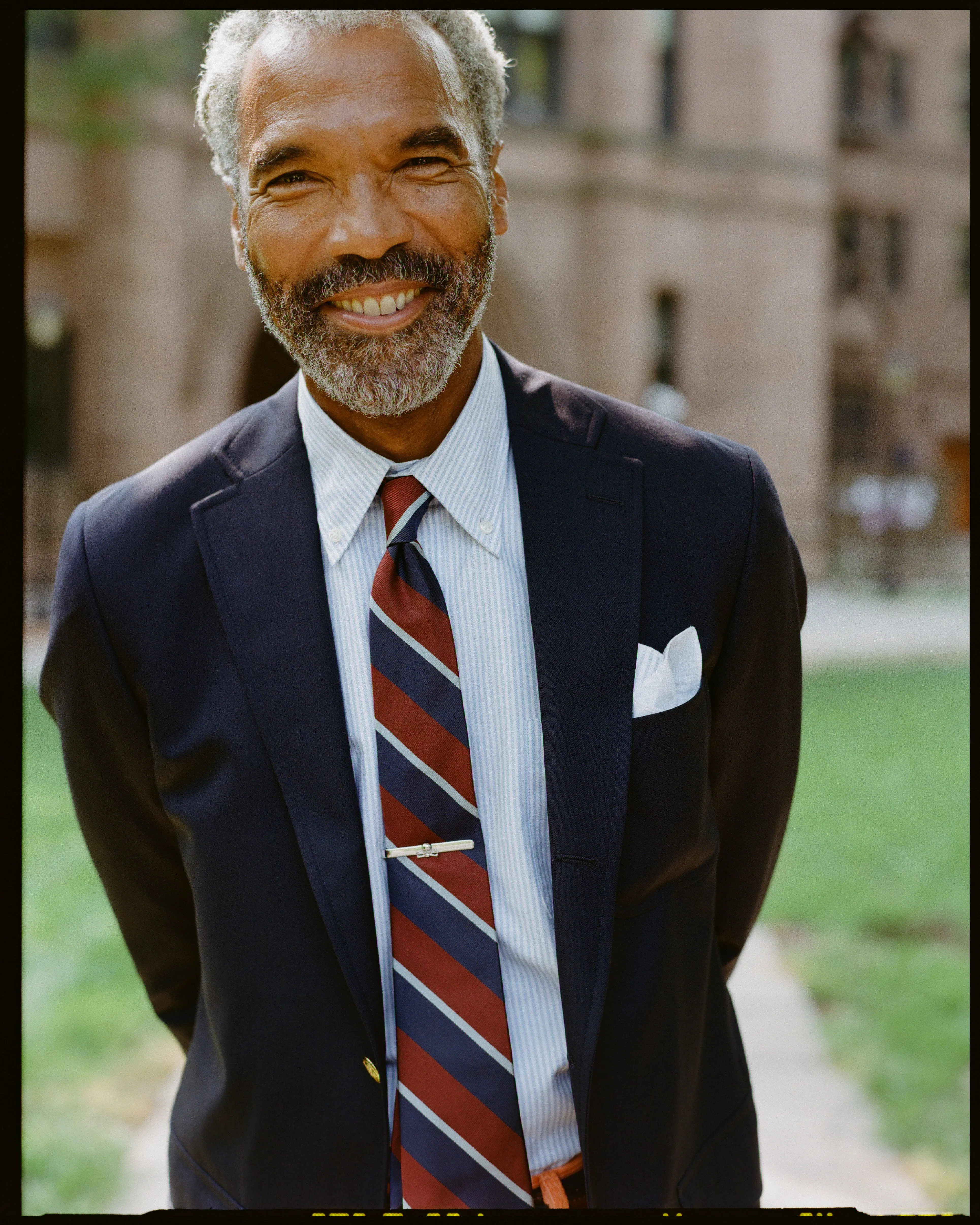 Made-in-USA Soft Make Solid Navy Tropical Wool Ivy Blazer sold by J. Press product image thumbnail 2