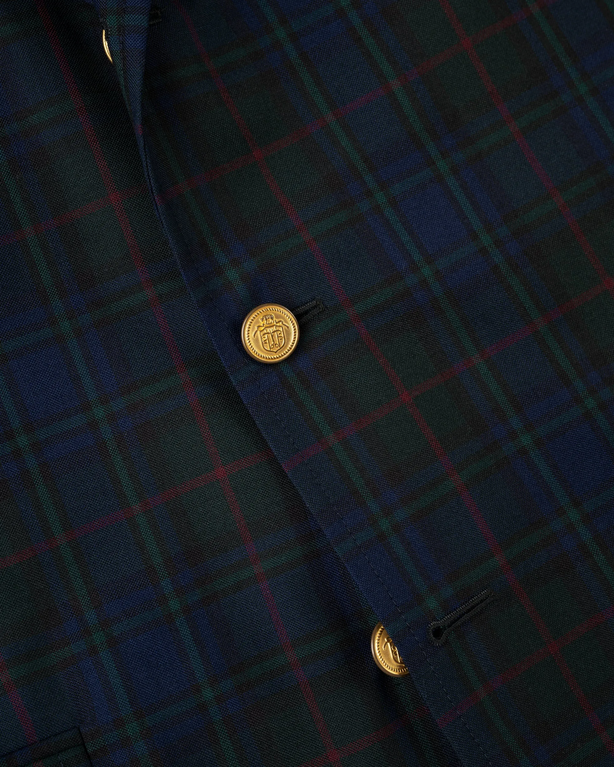 Made-in-Canada Navy & Green with Red Windowpane Tartan Blazer sold by J. Press product image thumbnail 2