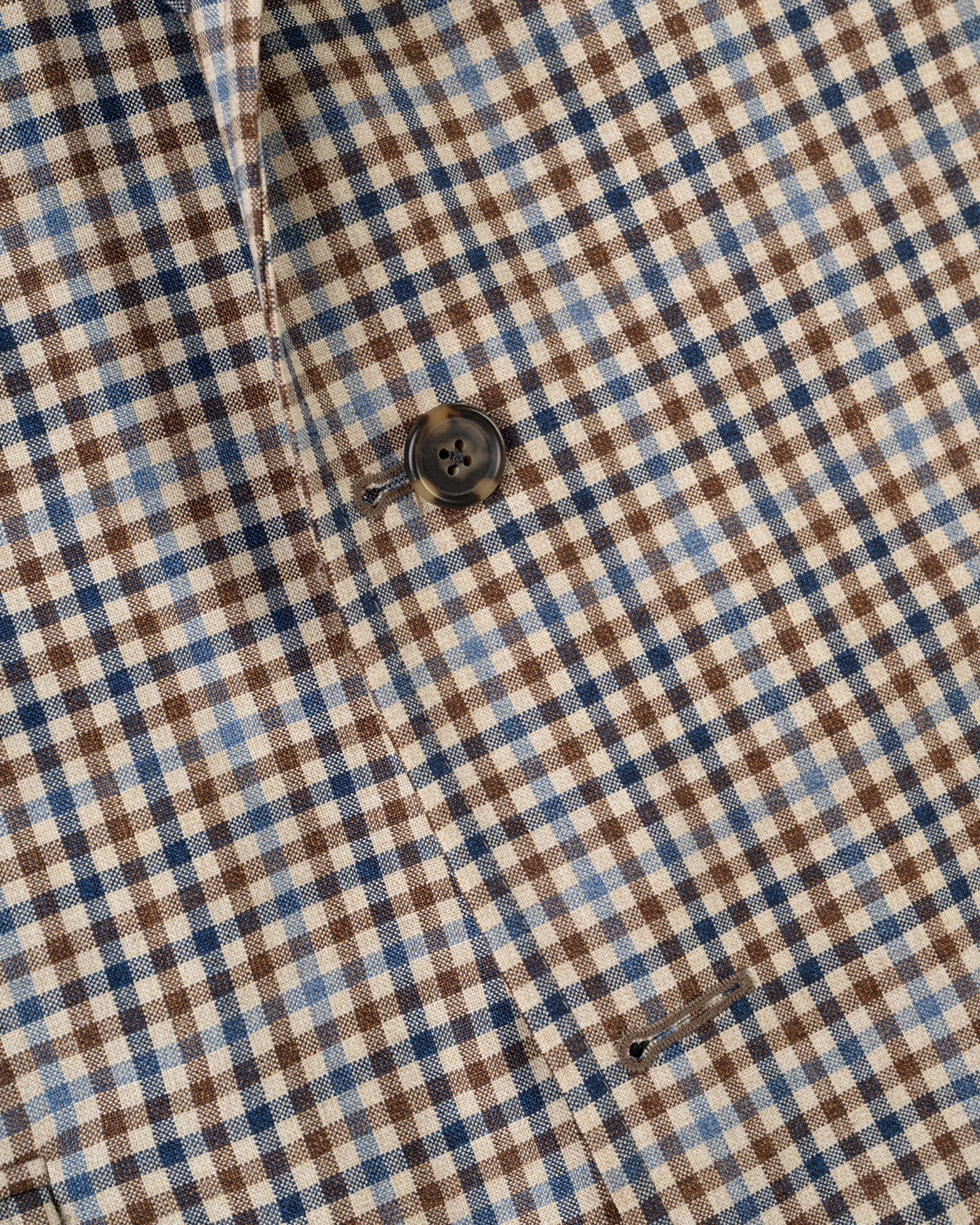 Made-in-Canada Tan & Brown Shepherd's Check Wool Sport Coat sold by J. Press product image thumbnail 2