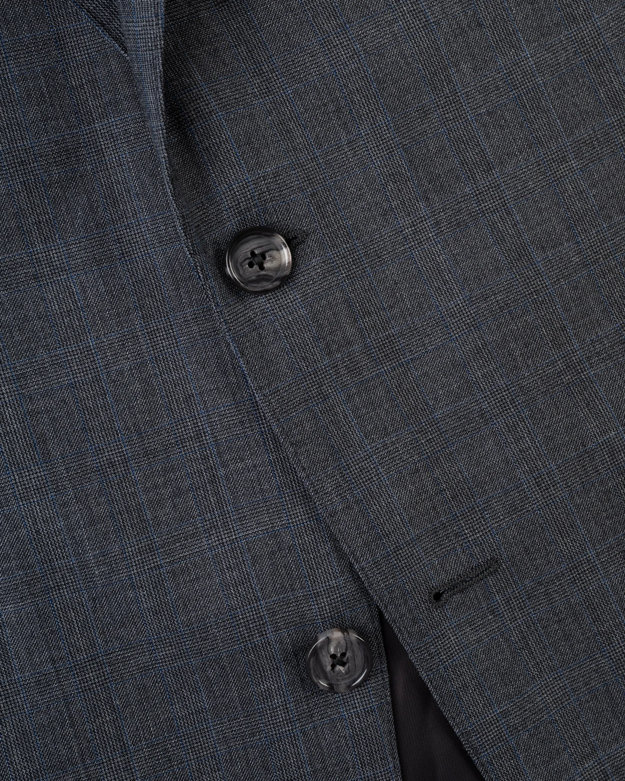 Made-in-USA Medium Grey Shadow Plaid Super 12Os Wool Suit sold by J. Press product image thumbnail 4