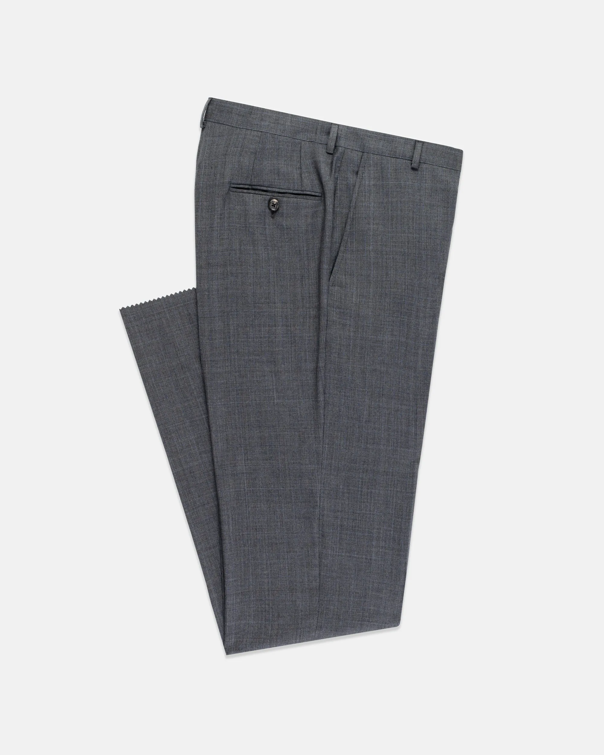 Made-in-USA Medium Grey Shadow Plaid Super 12Os Wool Suit sold by J. Press product image thumbnail 3