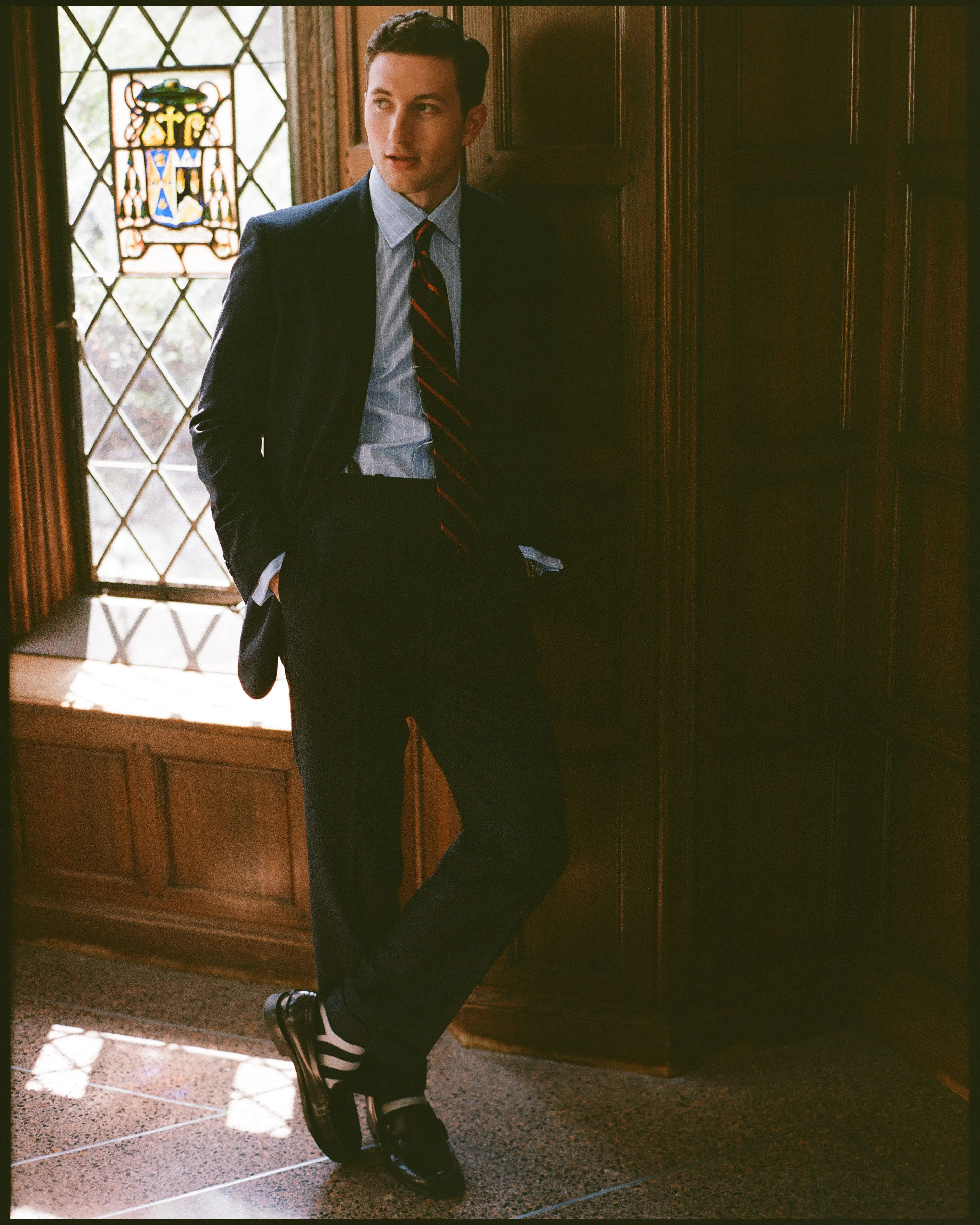 Made-in-USA Solid Navy Worsted Wool Suit sold by J. Press product image thumbnail 5