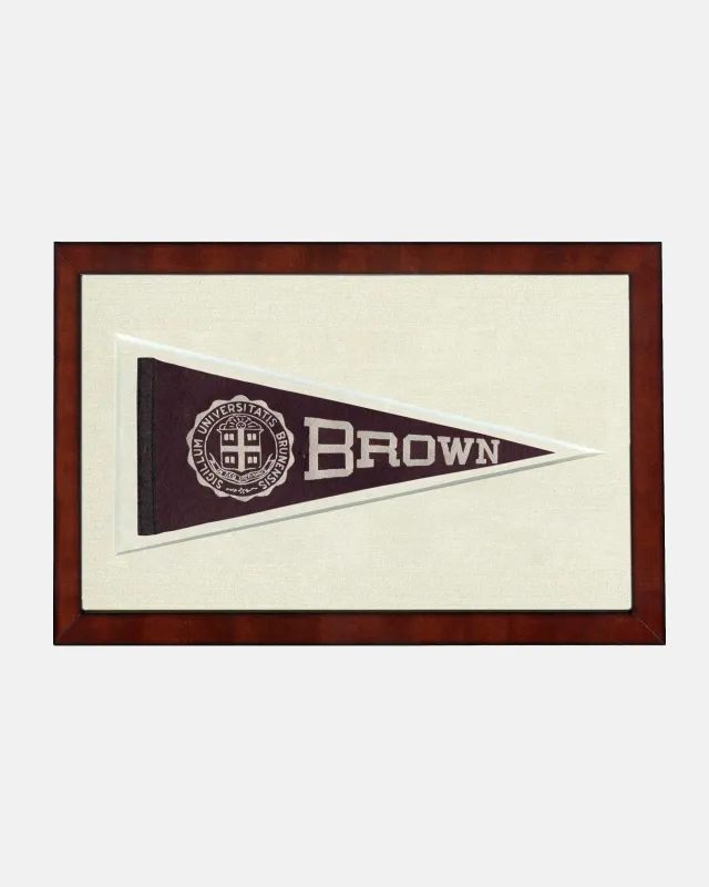 Brown Framed Vintage Pennant sold by J. Press