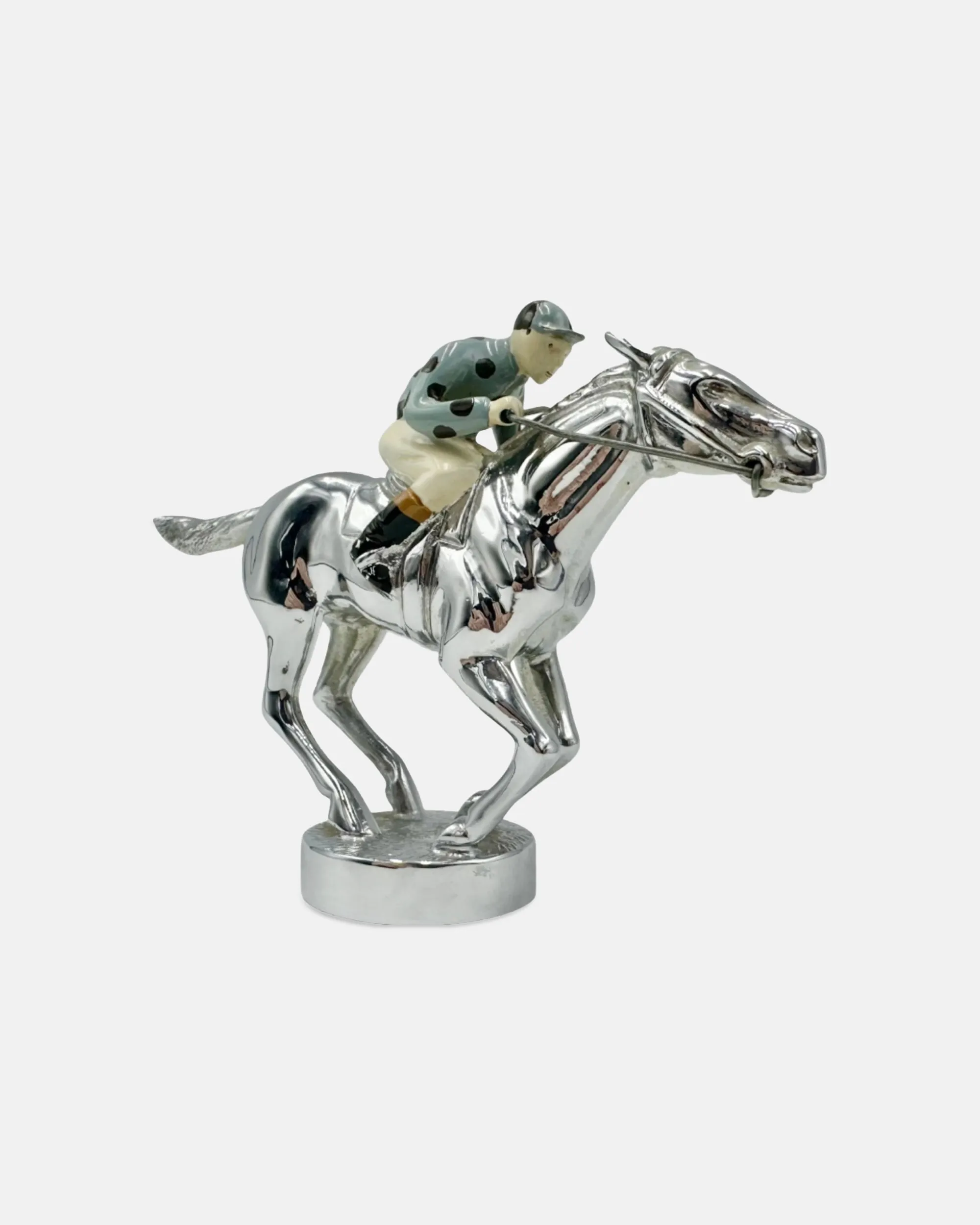 Vintage Louis Lejeune Equestrian Jockey Car Mascot Ornament sold by J. Press