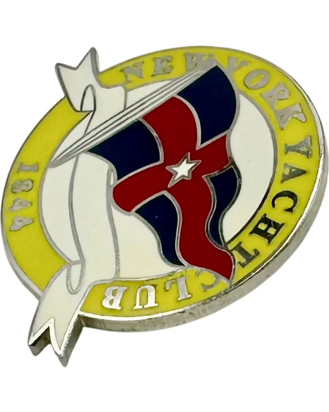 Vintage New York Yacht Club 1844 Lapel Pin sold by J. Press product image thumbnail 2