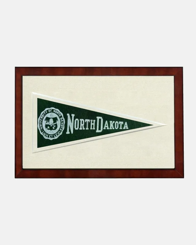 University of North Dakota Framed Vintage Pennant sold by J. Press