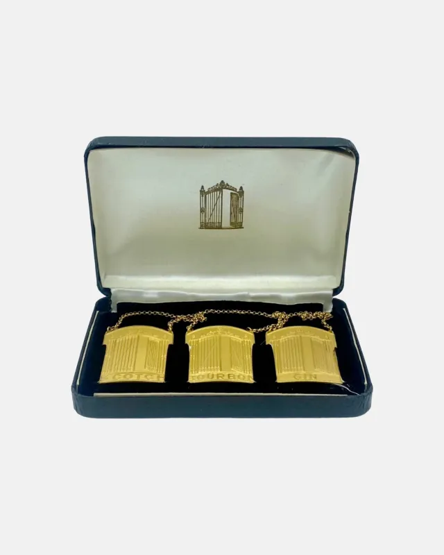 Set 3 The 21 Club NYC Restaurant Decanter Tags sold by J. Press