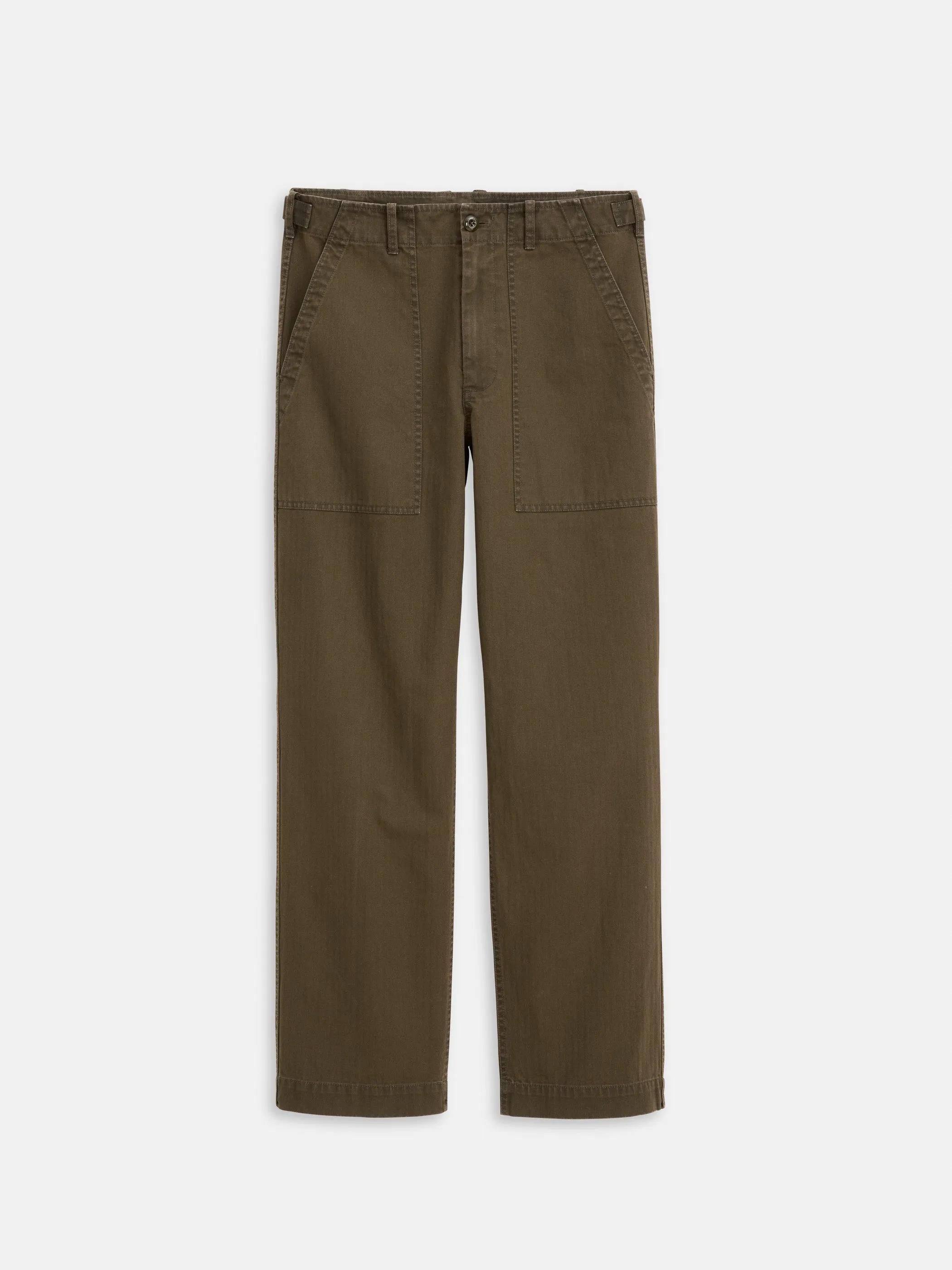 Made-in-USA Herringbone Weave Field Pants sold by J. Press
