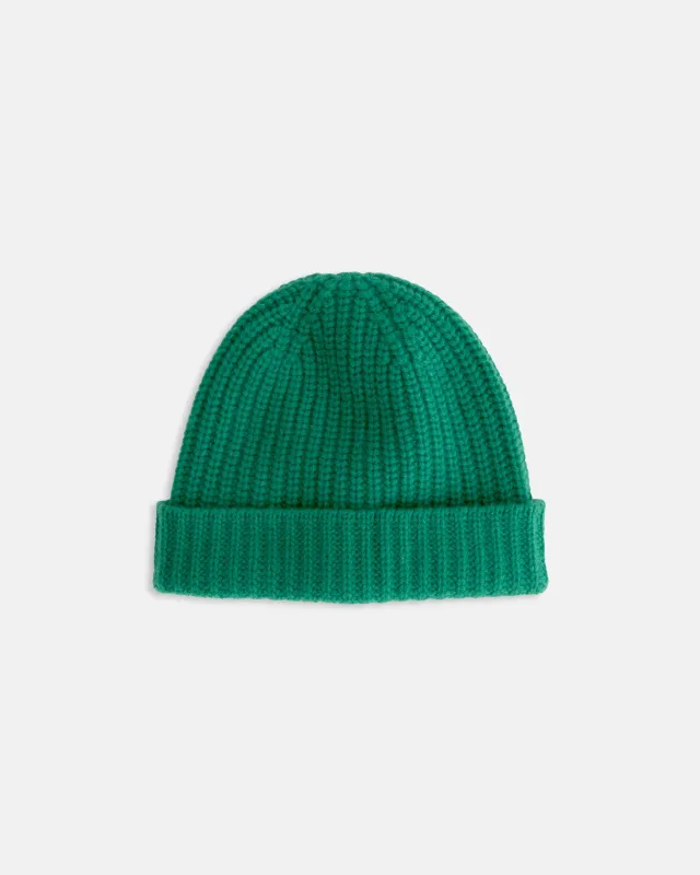J. Press x Alex Mill Kelly Green Cashmere Beanie sold by J. Press