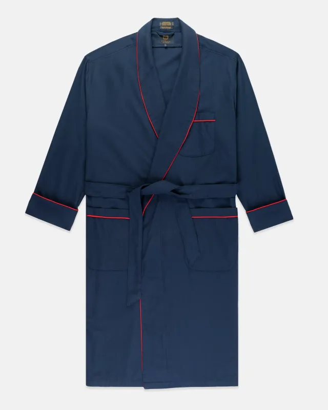 Made-in-Canada Viyella Navy Robe sold by J. Press