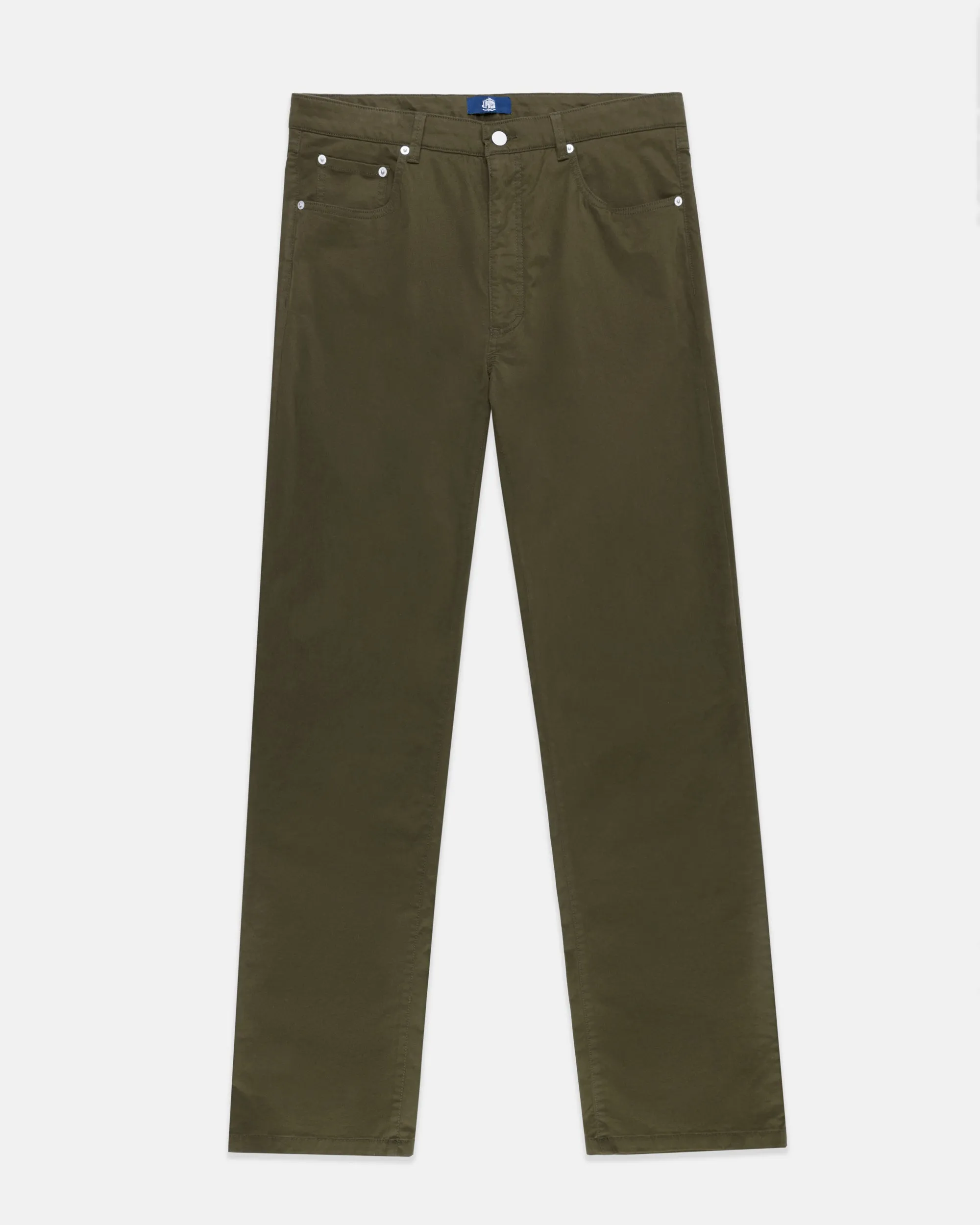 Olive 5-Pocket Twill Pant sold by J. Press product image thumbnail 2