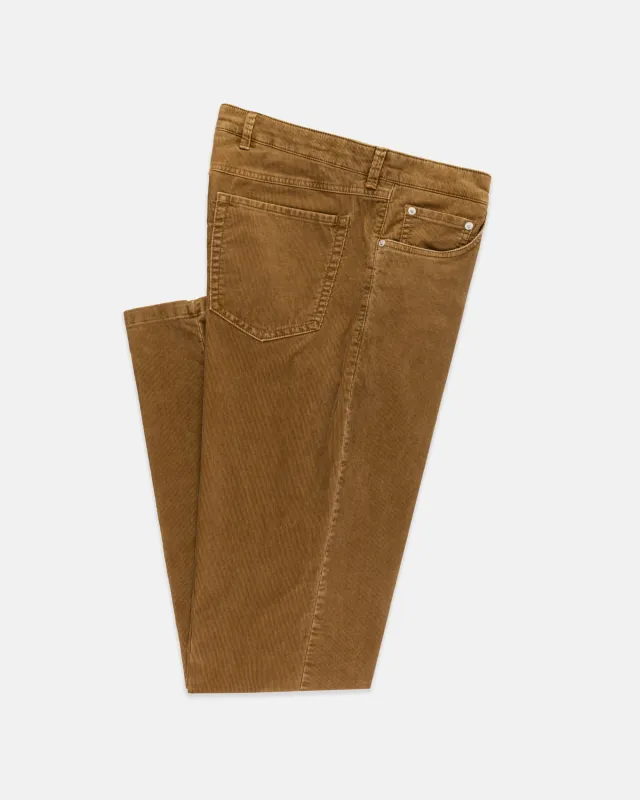 Tan 5-Pocket Corduroy Pant sold by J. Press