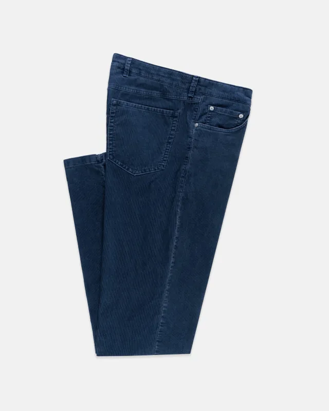 Blue 5-Pocket Corduroy Pant sold by J. Press
