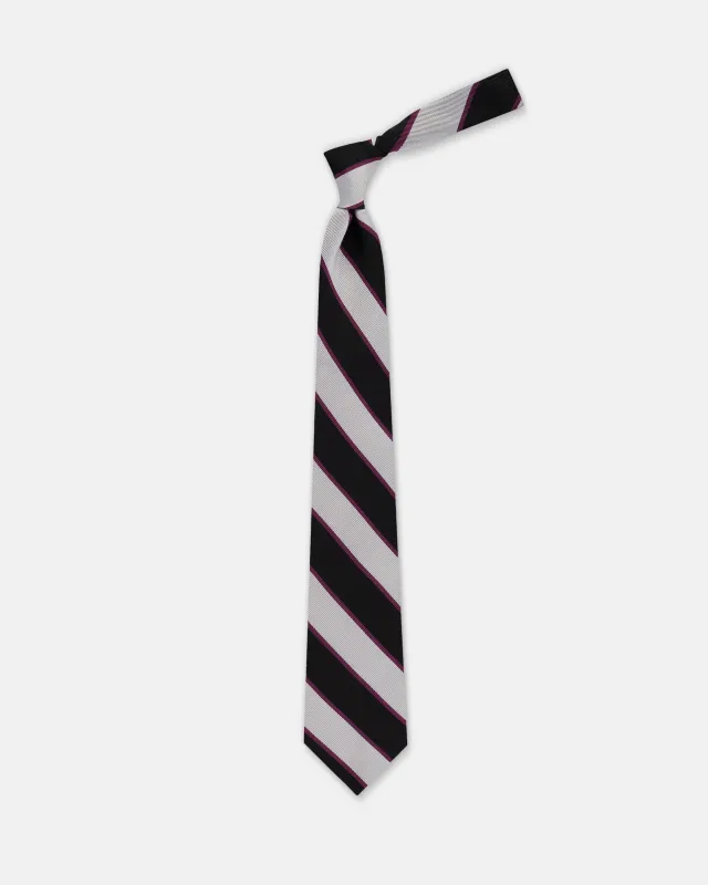 Made-in-England Gentlemen of Suffolk Cricket Club Silk Repp Tie sold by J. Press