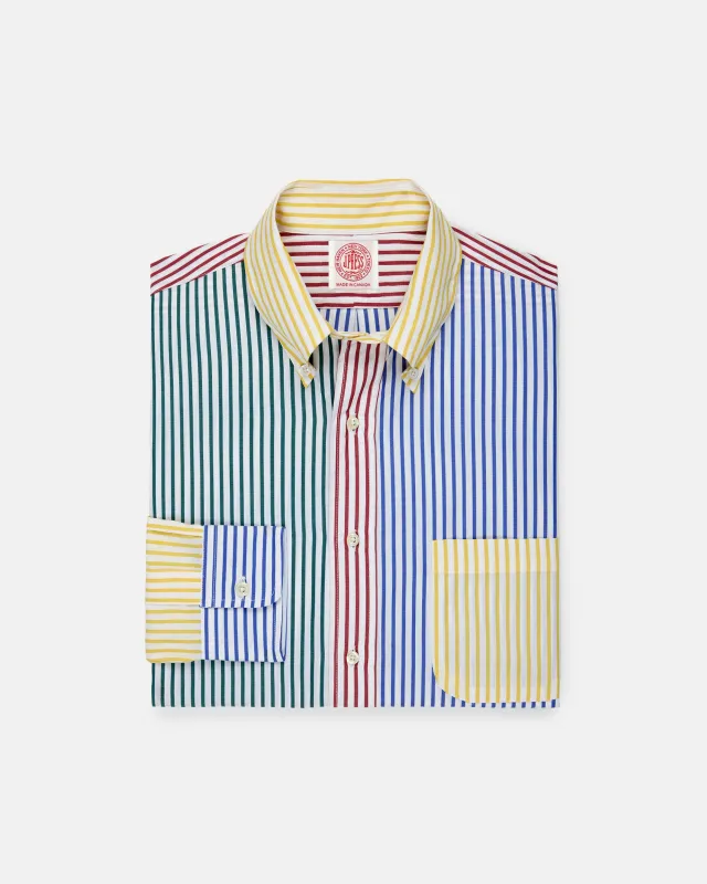 Made-in-Canada Butcher Stripe Fun Shirt - Classic Fit made by J. Press