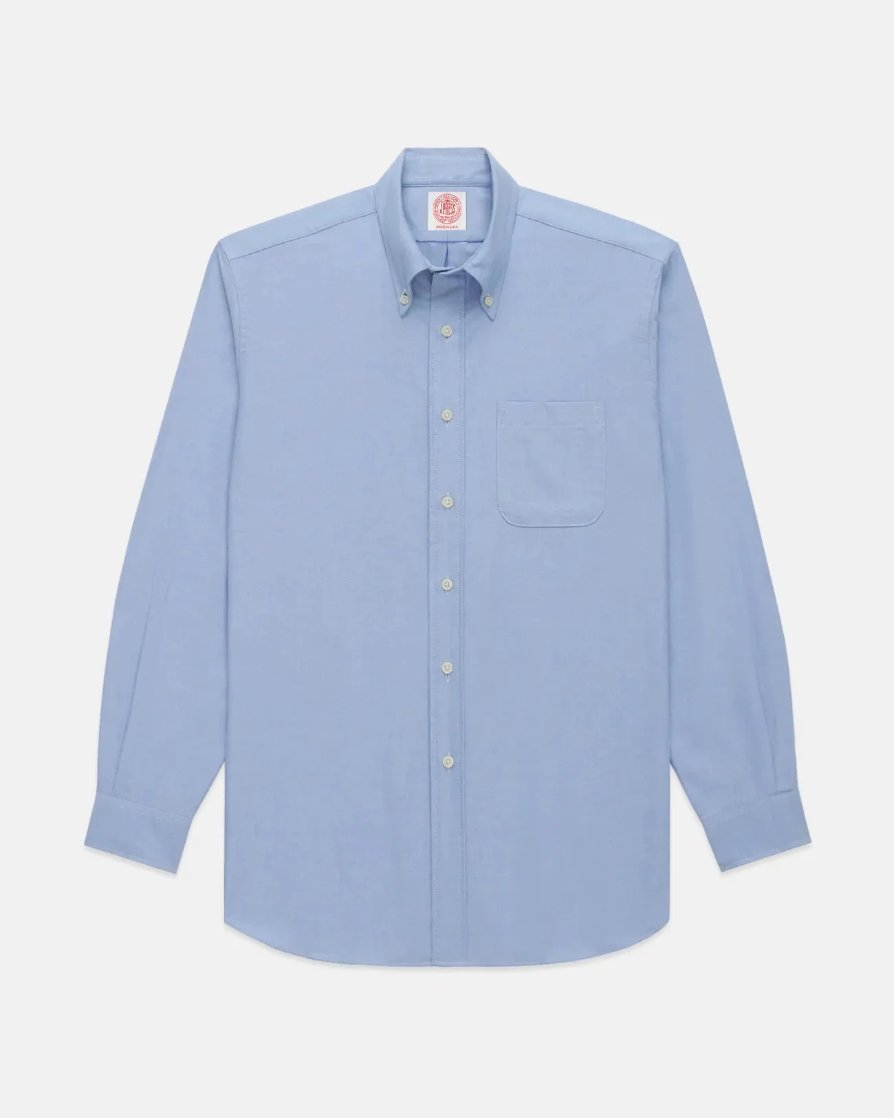 Made-in-USA Blue Oxford Cloth Button Down Shirt - Regular Fit sold by J. Press product image thumbnail 2