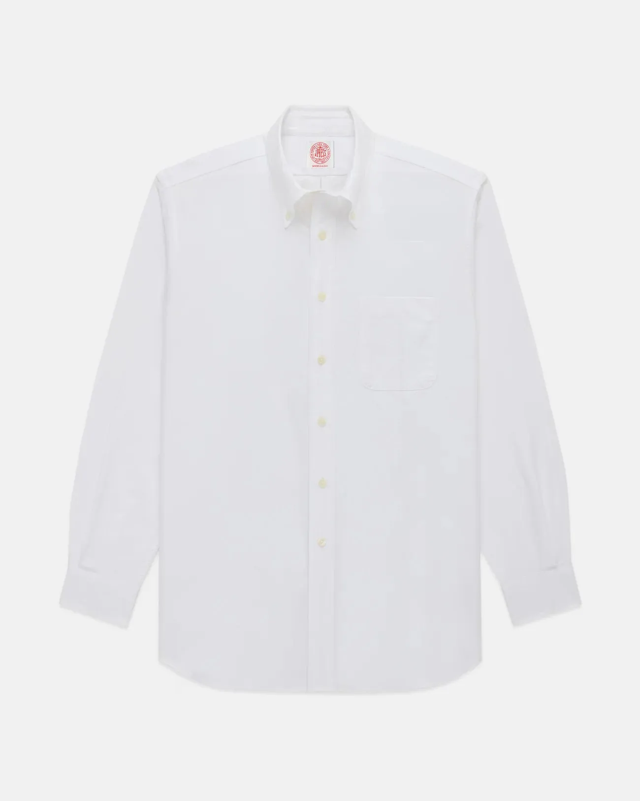 Made-in-USA White Oxford Cloth Button Down Shirt - Regular Fit sold by J. Press product image thumbnail 2