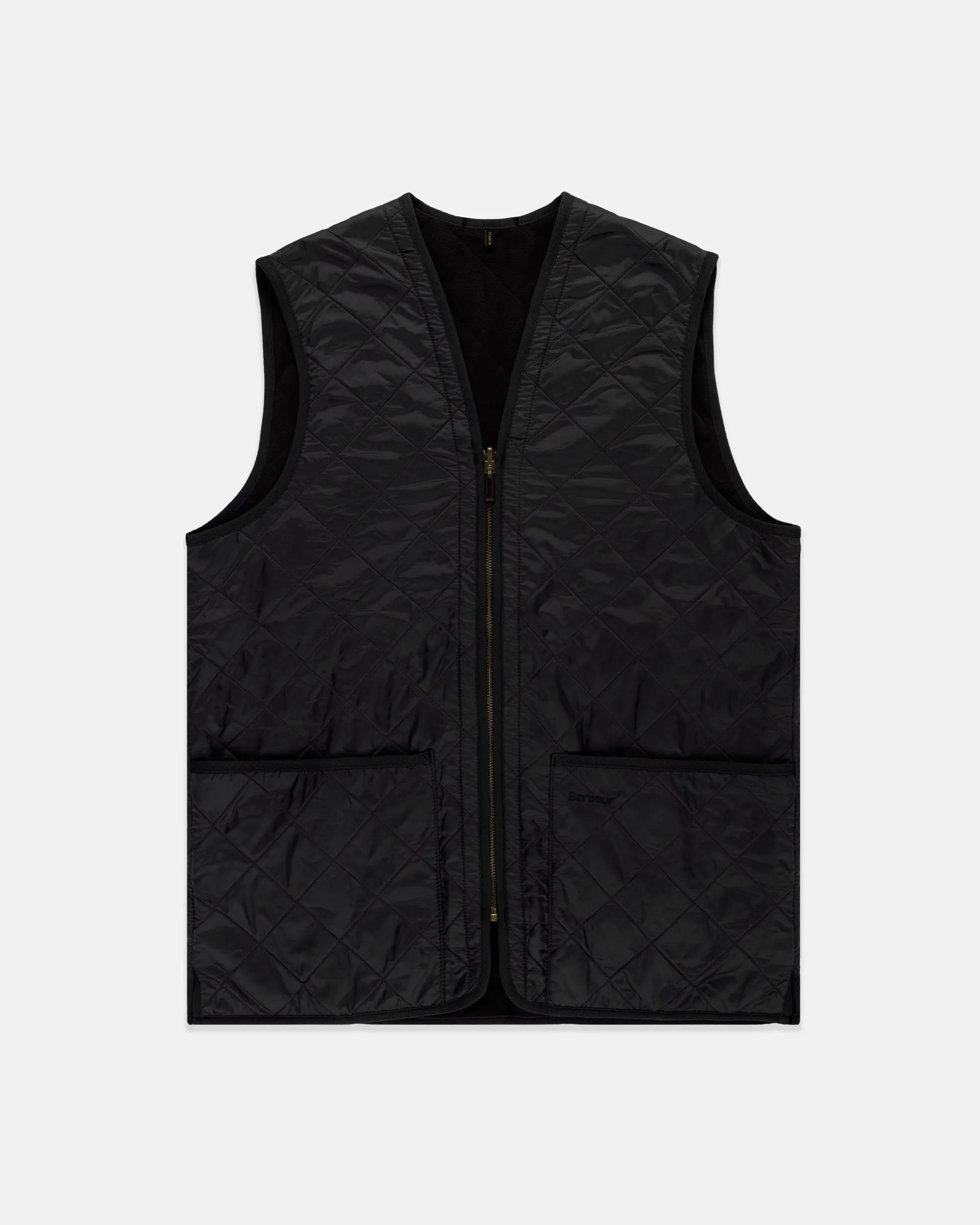 Barbour Black Polarquilt Zip-In Waistcoat Liner sold by J. Press
