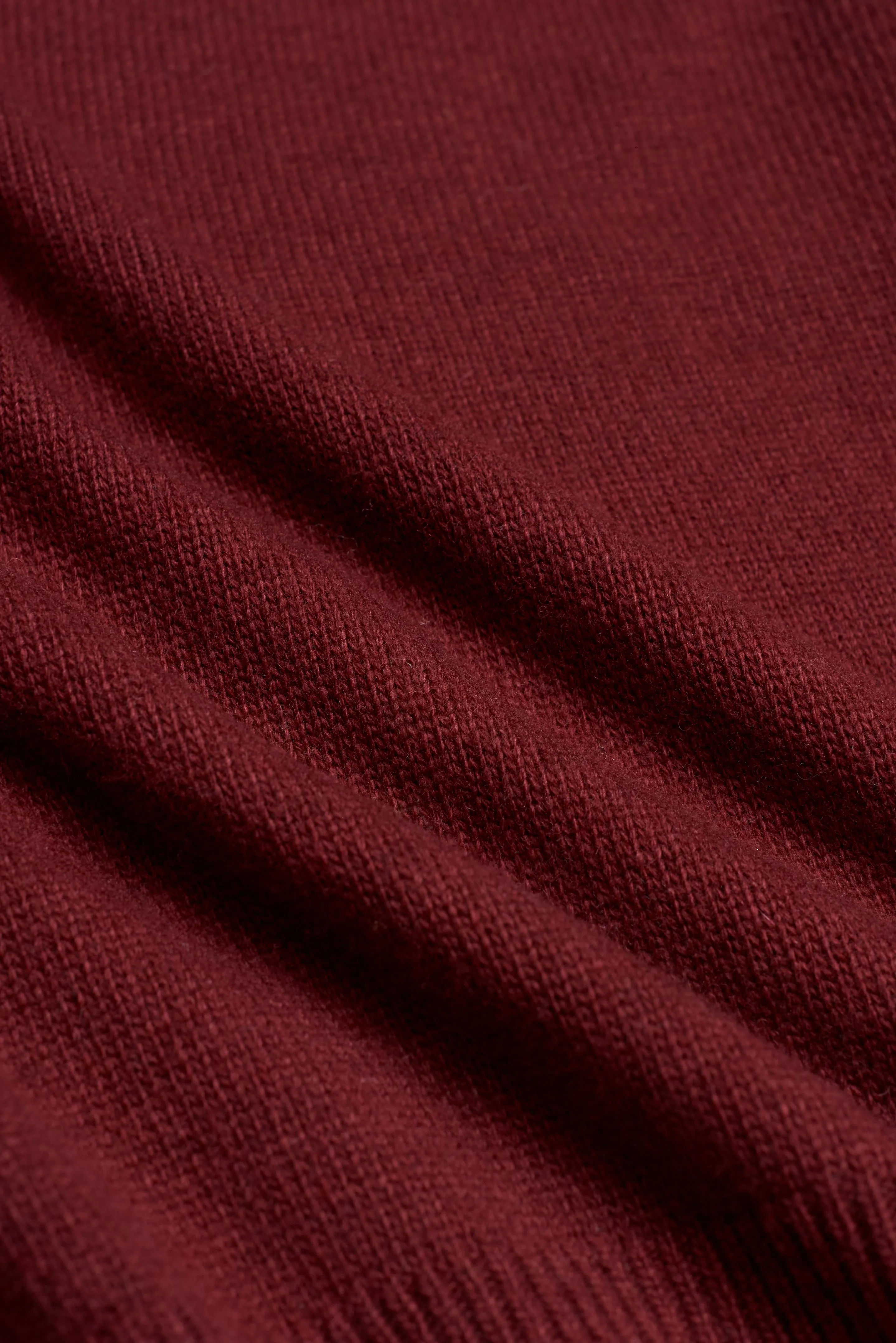 Burgundy Wool Sleeve Stripe V-Neck Sweater - Trim Fit sold by J. Press product image thumbnail 3