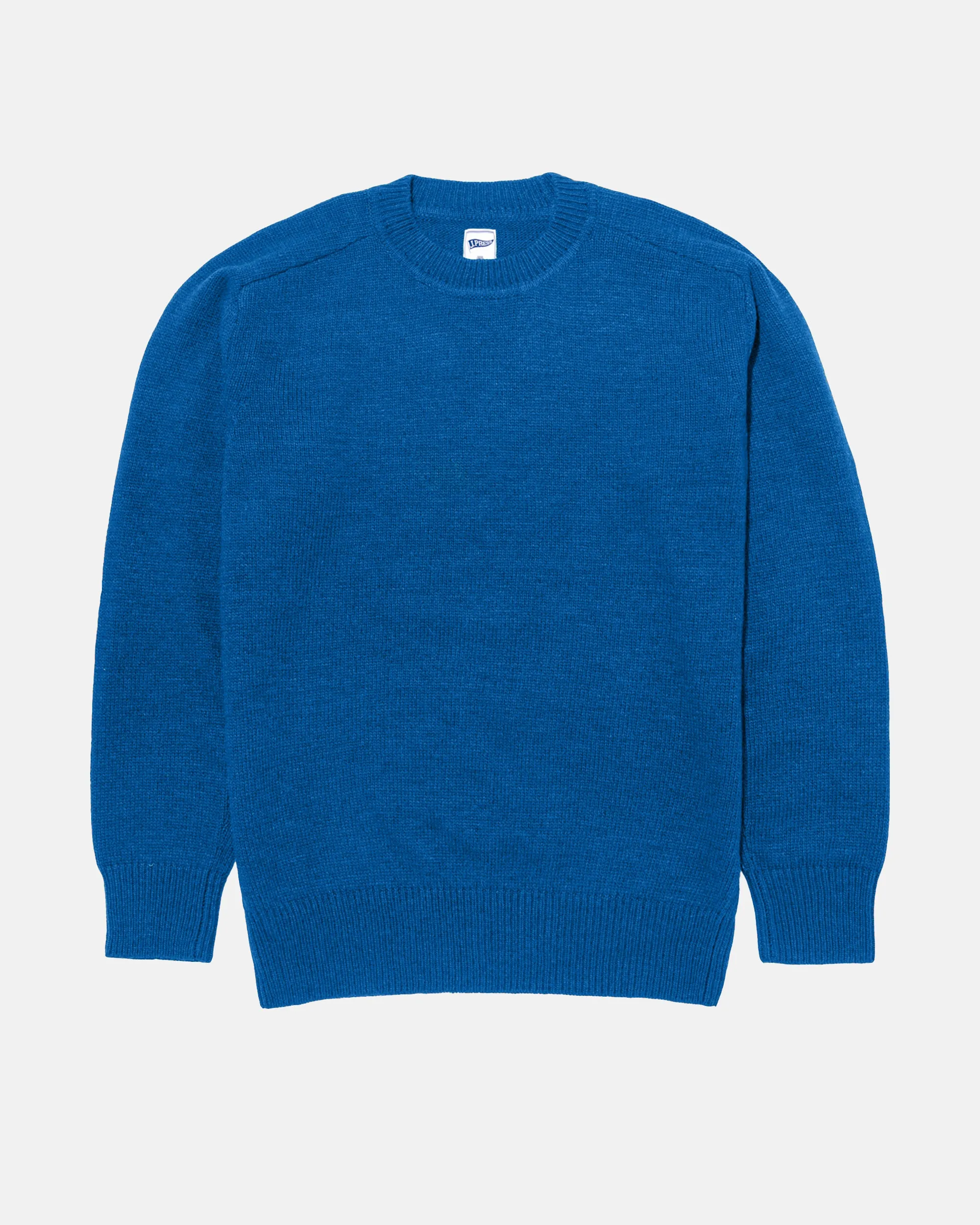 Blue Wool Crewneck Sweater - Trim Fit sold by J. Press