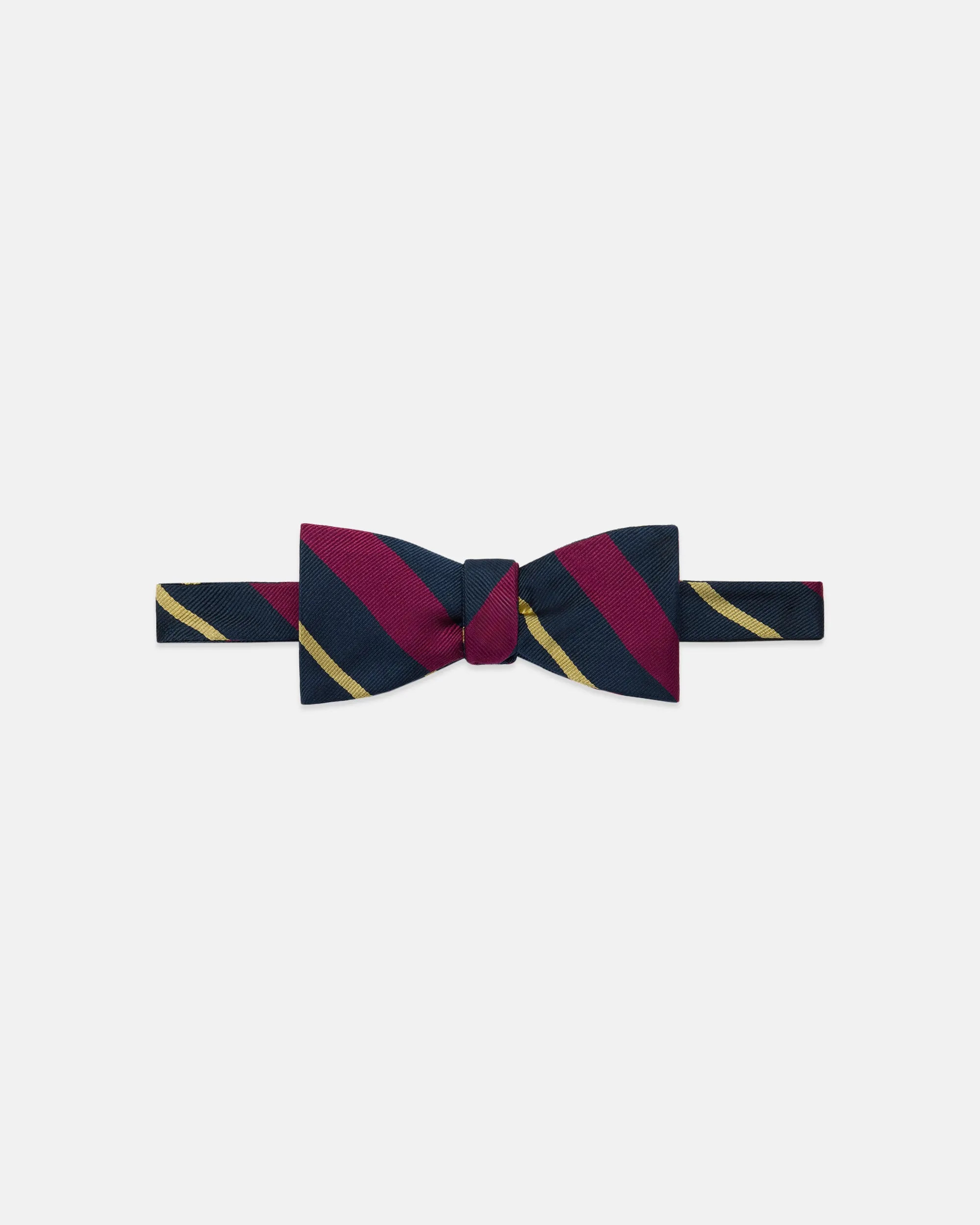 Made-in-UK Oxford University Motor Club Regimental Bow Tie sold by J. Press