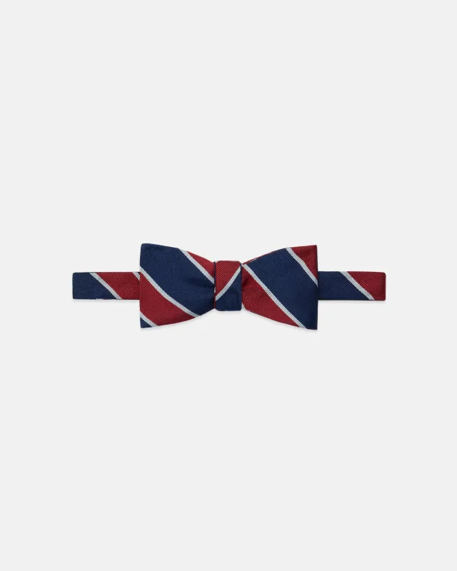 Made-in-UK London University Regimental Bow Tie sold by J. Press