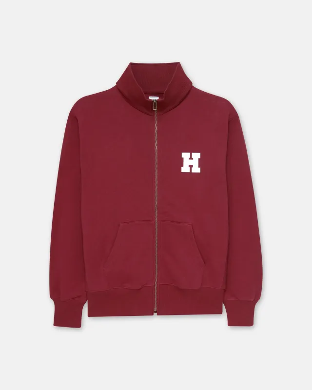Harvard Zip Up "H" Sweatshirt made by J. Press